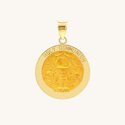 14K Yellow Gold Holy Communion Medal M