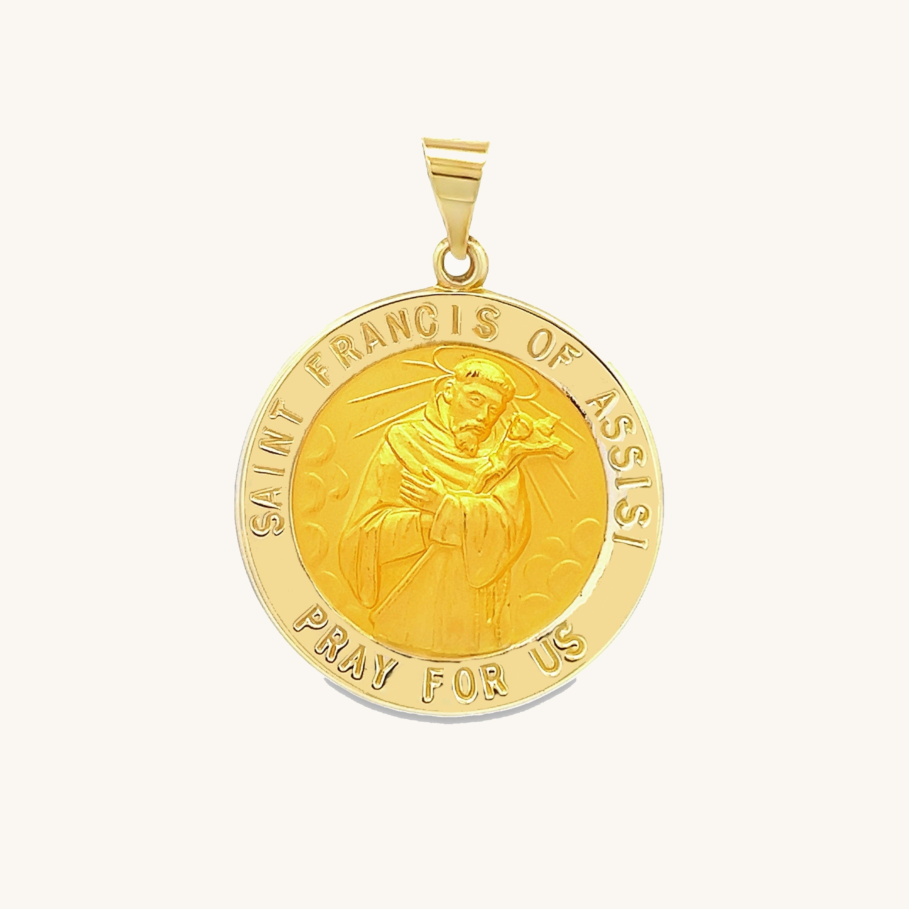 14K Yellow Gold Saint Francis of Assisi M