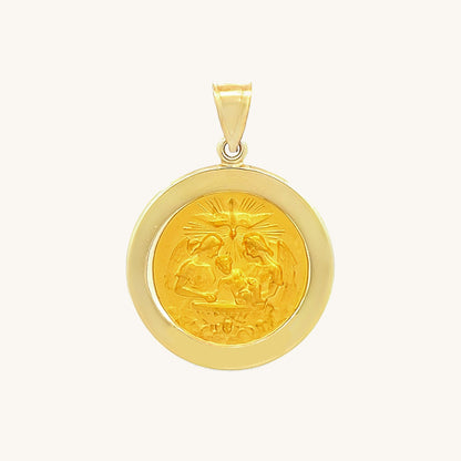 14K Yellow Gold Baptism Medal M