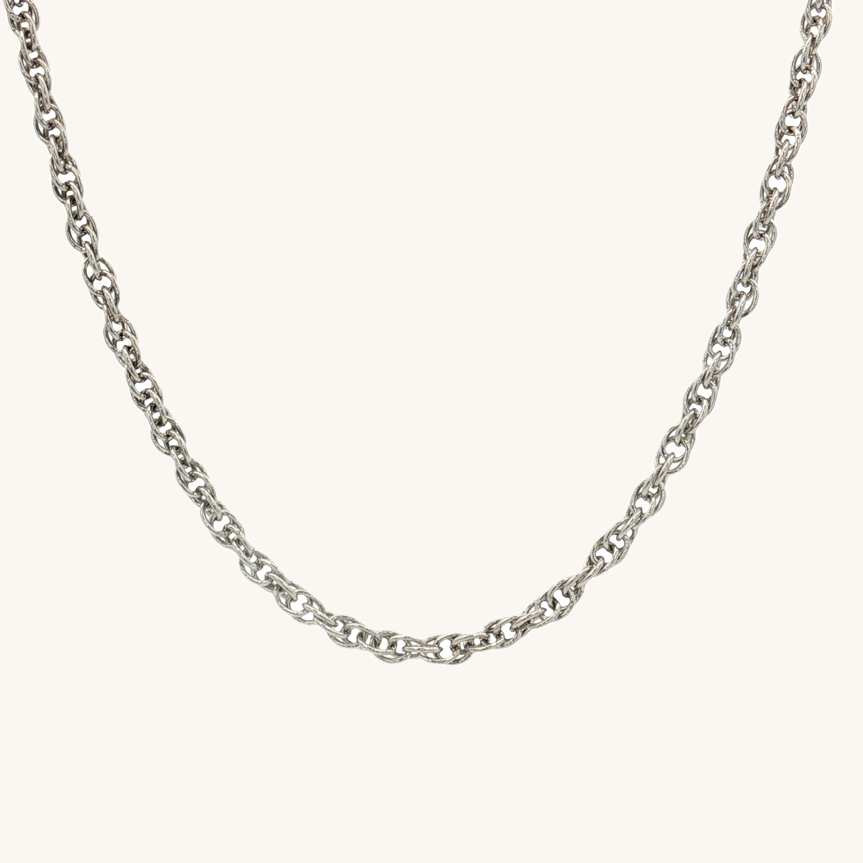 Solid 925 Sterling Silver 20" Rope Chain main image
