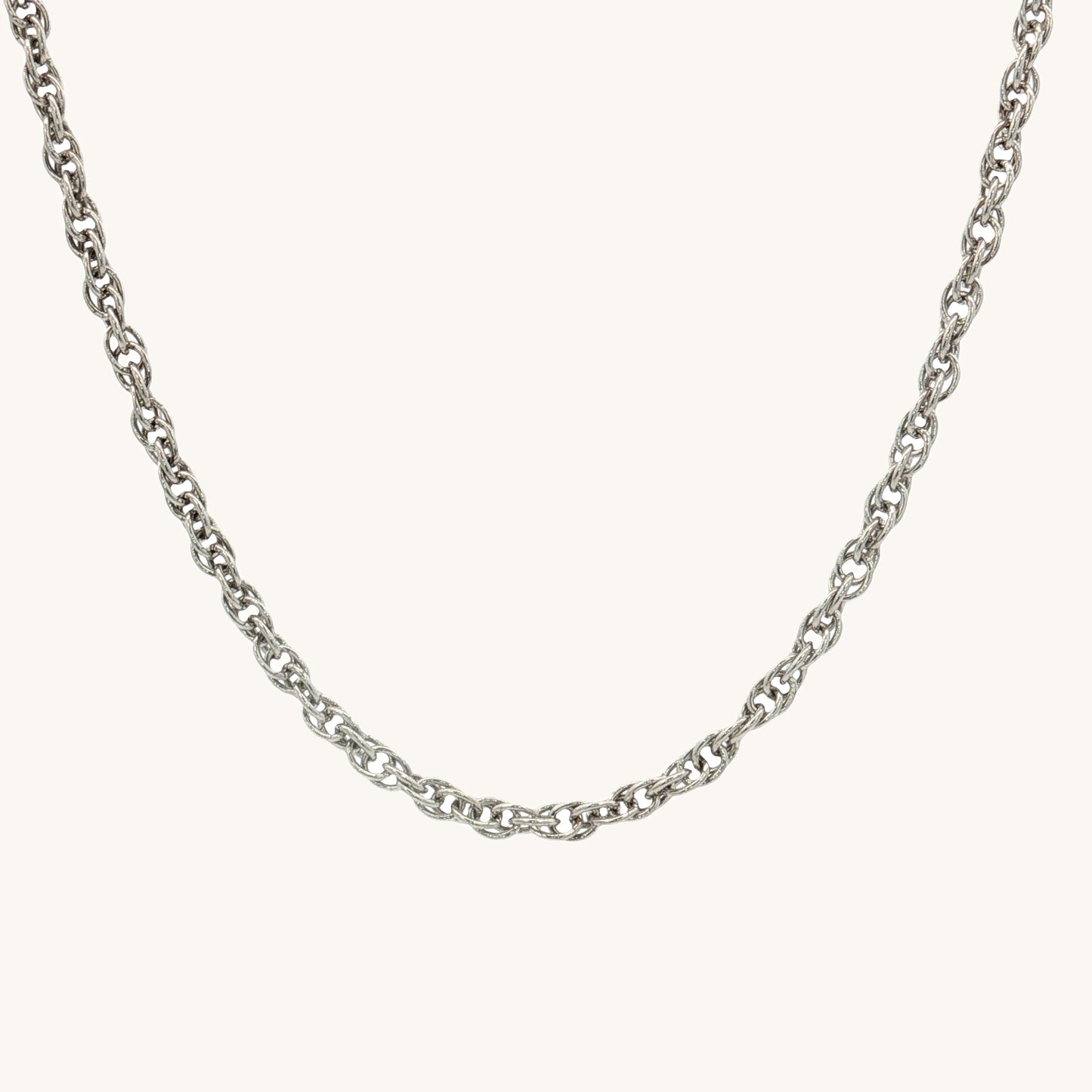 Solid 925 Sterling Silver 20" Rope Chain main image