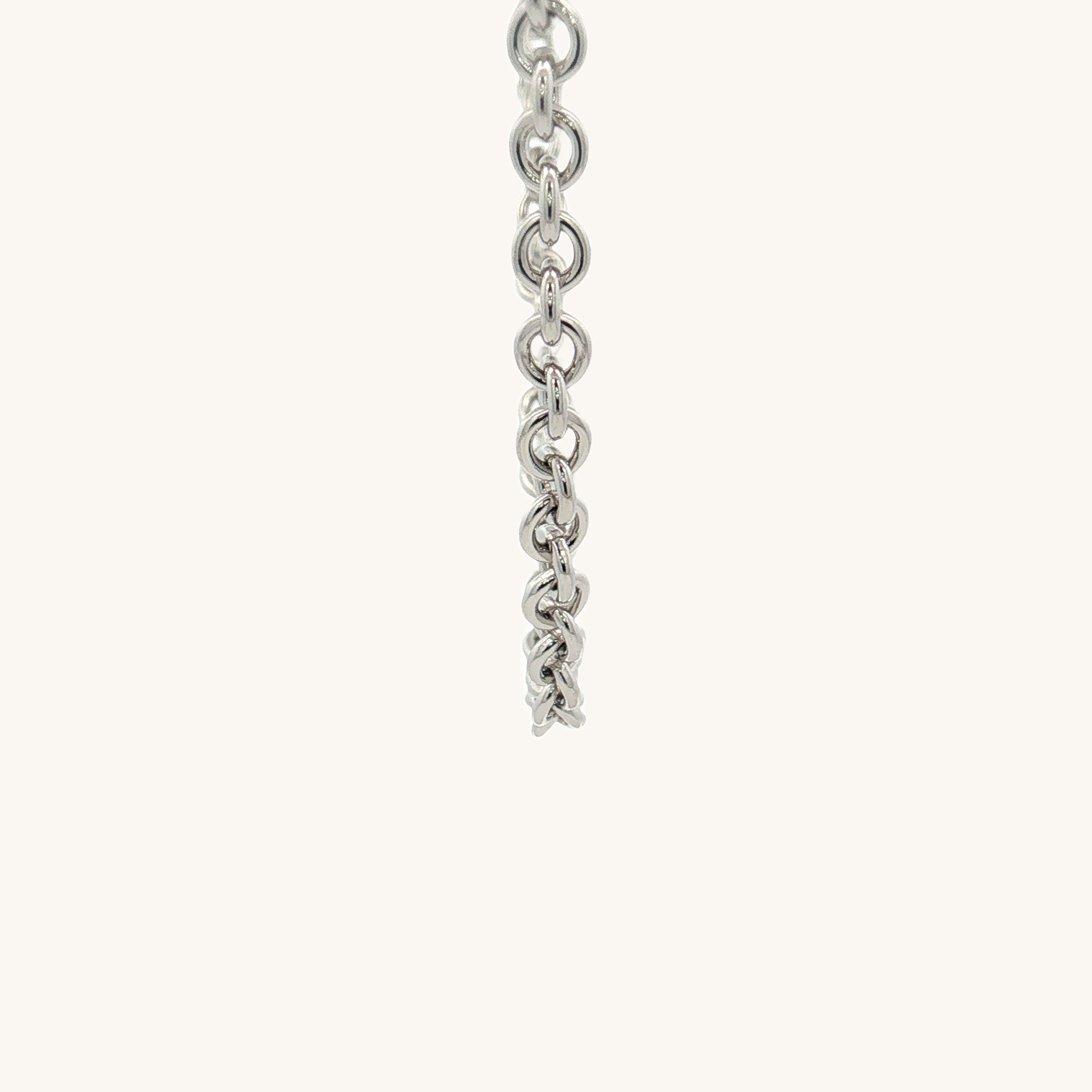 Bright Silver 925 SS Solid 925 Sterling Silver 3.3mm Cable Chain 16 inch 18 inch 20 inch side image