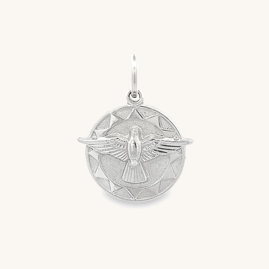 925 Bright Silver Holy Spirit Charm S