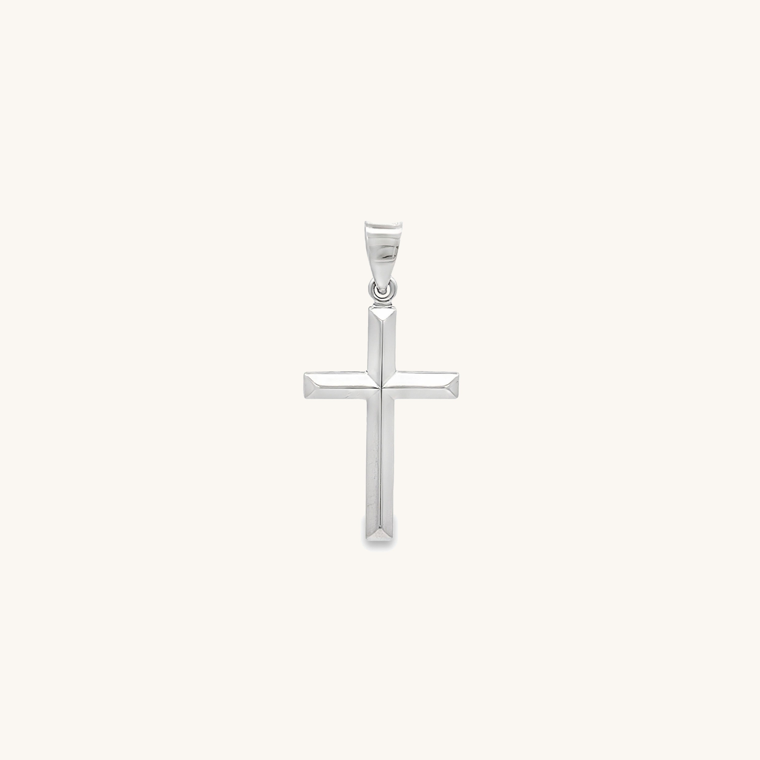 925 Bright Silver Cross XS