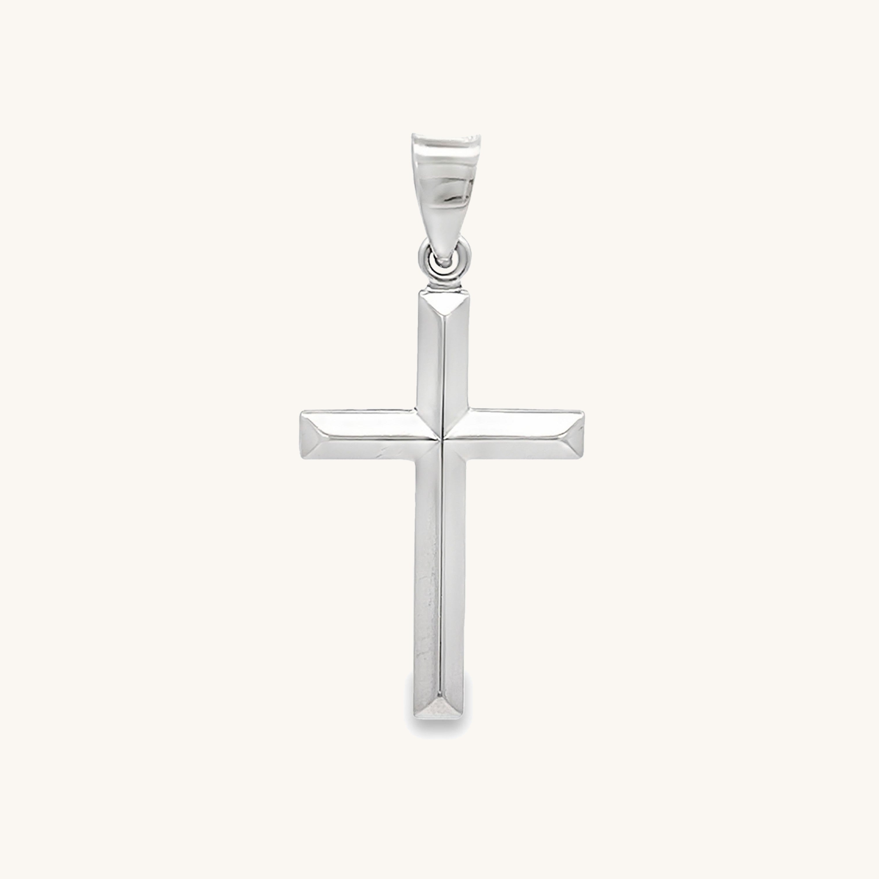 925 Bright Silver Cross M