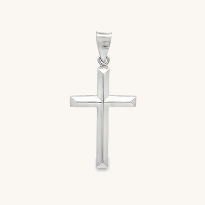 925 Bright Silver Cross M