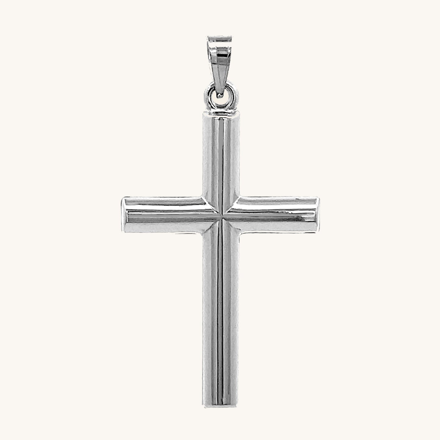 925 Bright Silver Tube Cross XL