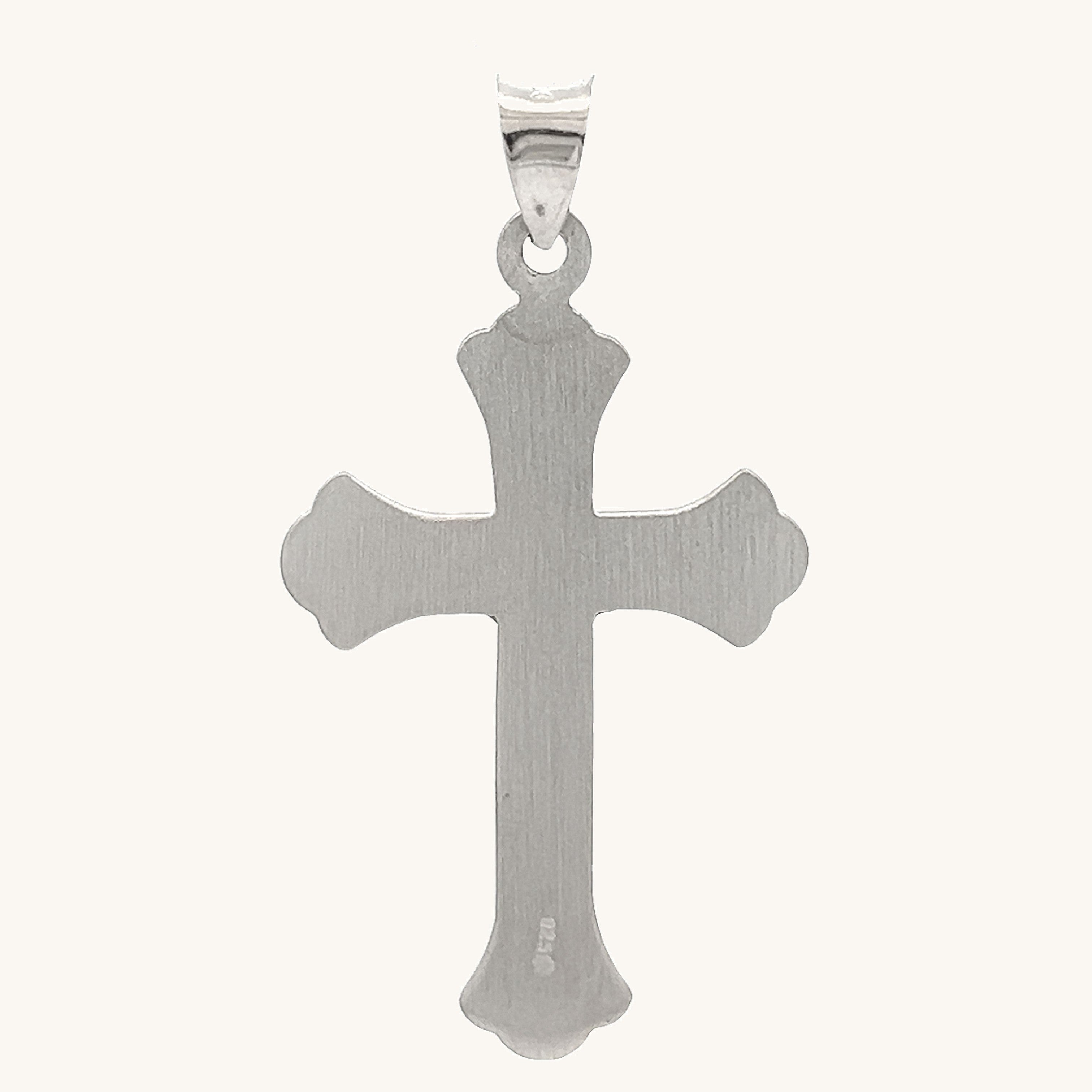 925 Antiqued Silver Design Crucifix XXL XL M S