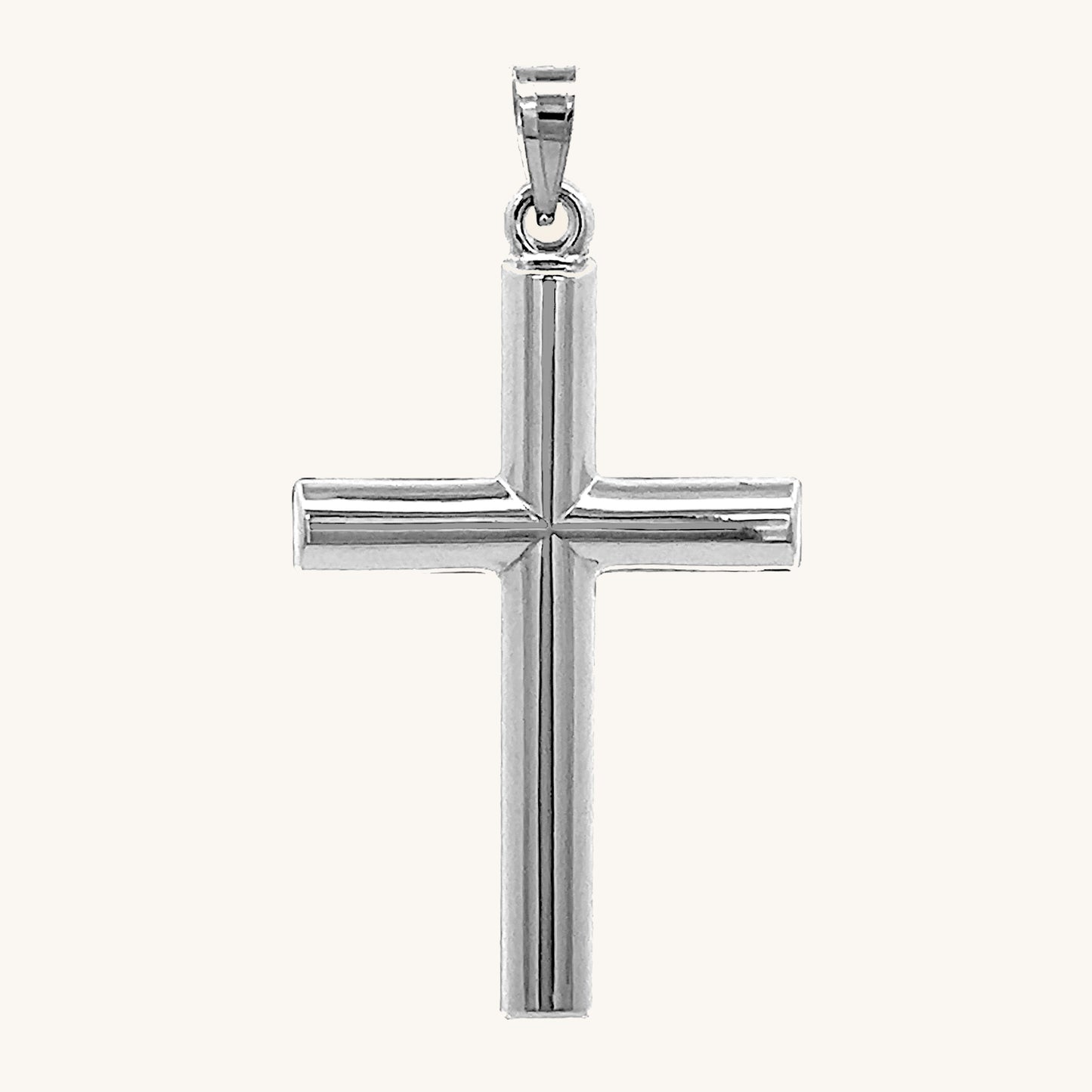 925 Bright Silver Tube Cross XXL