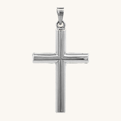 925 Bright Silver Tube Cross XXL