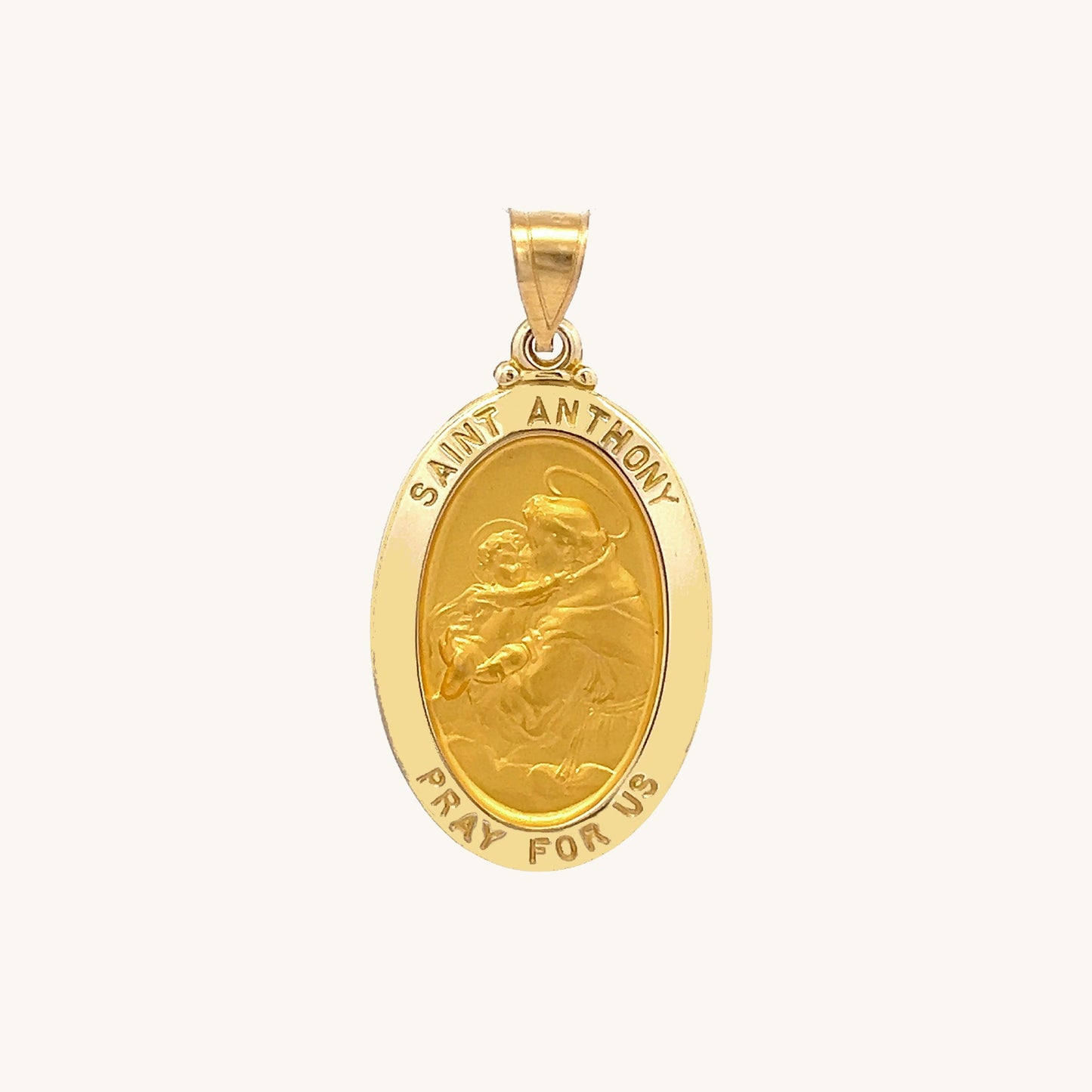 14K Yellow Gold Saint Anthony Medal S