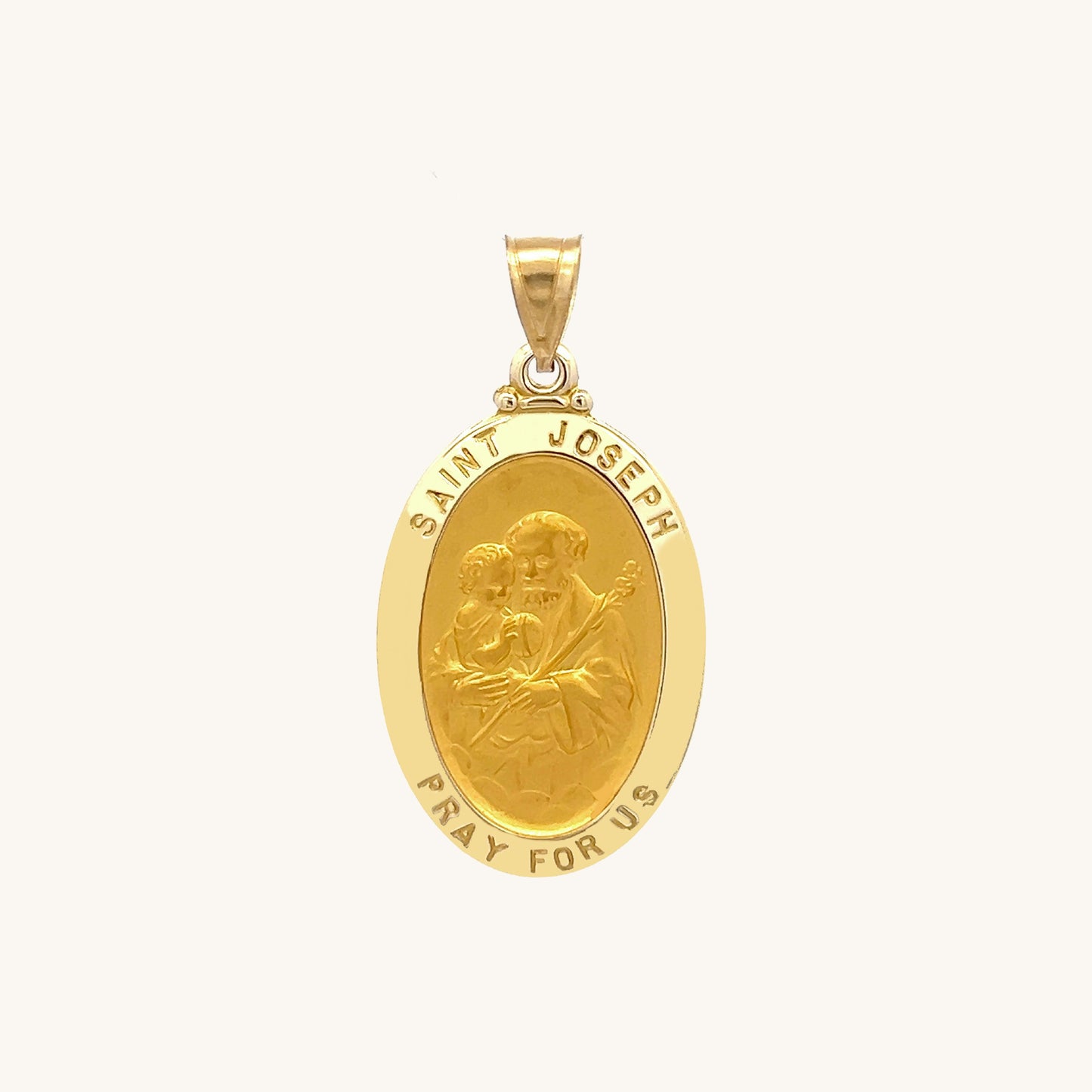 14K Yellow Gold Saint Joseph Medal S