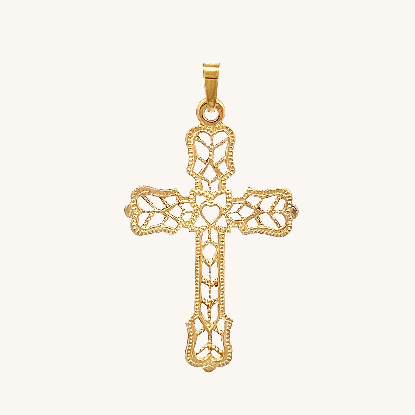 14K Yellow Gold S Cross