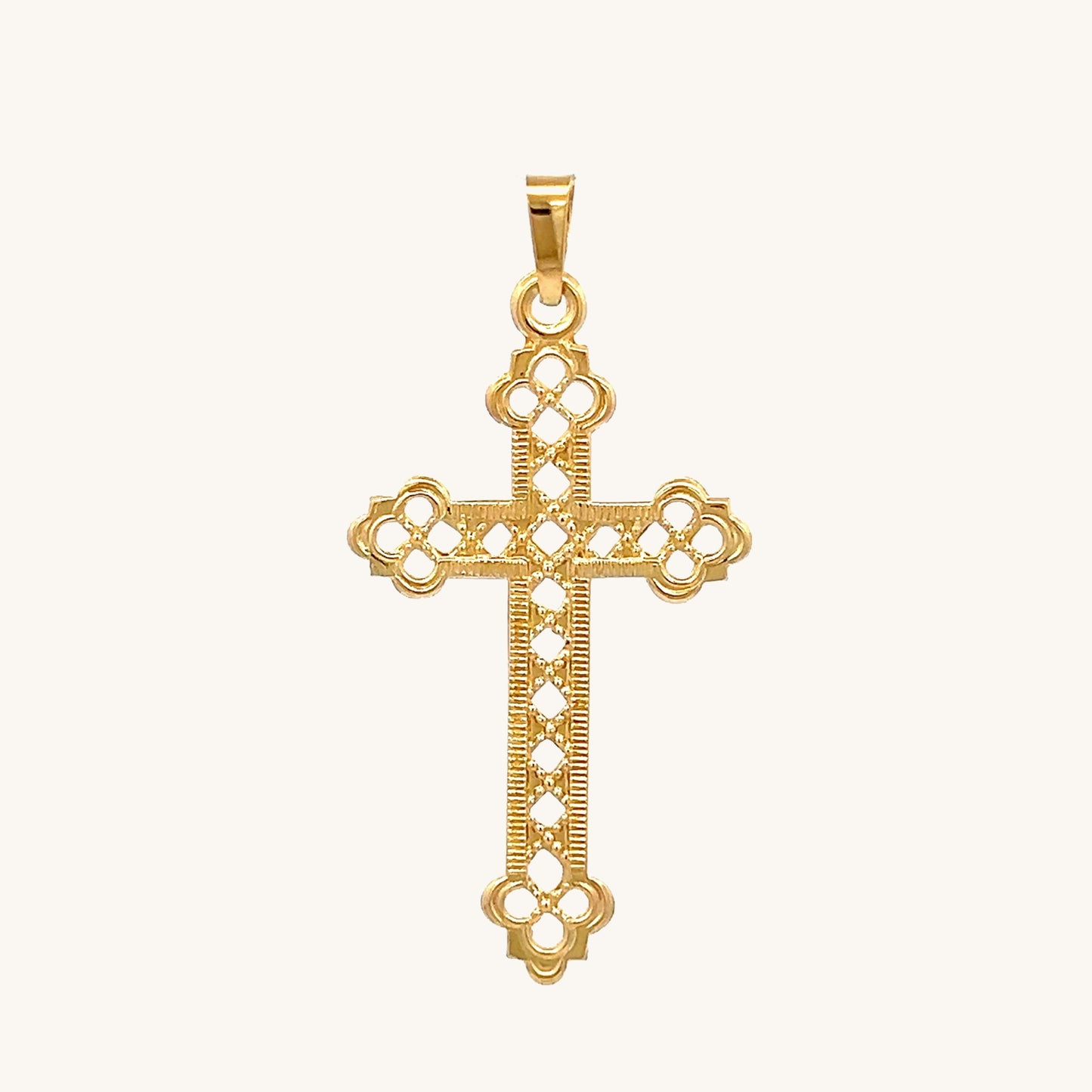 14K Yellow Gold S Cross