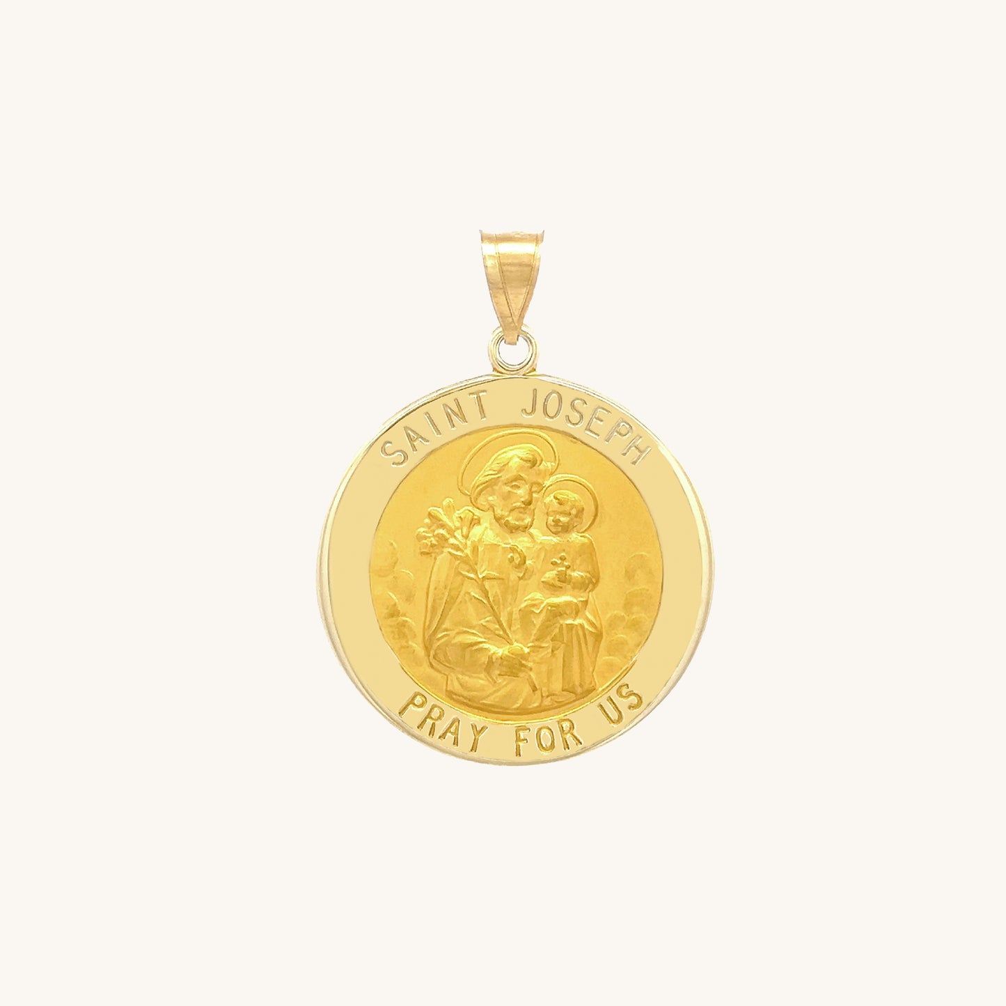 14K Yellow Gold Saint Joseph Medal S