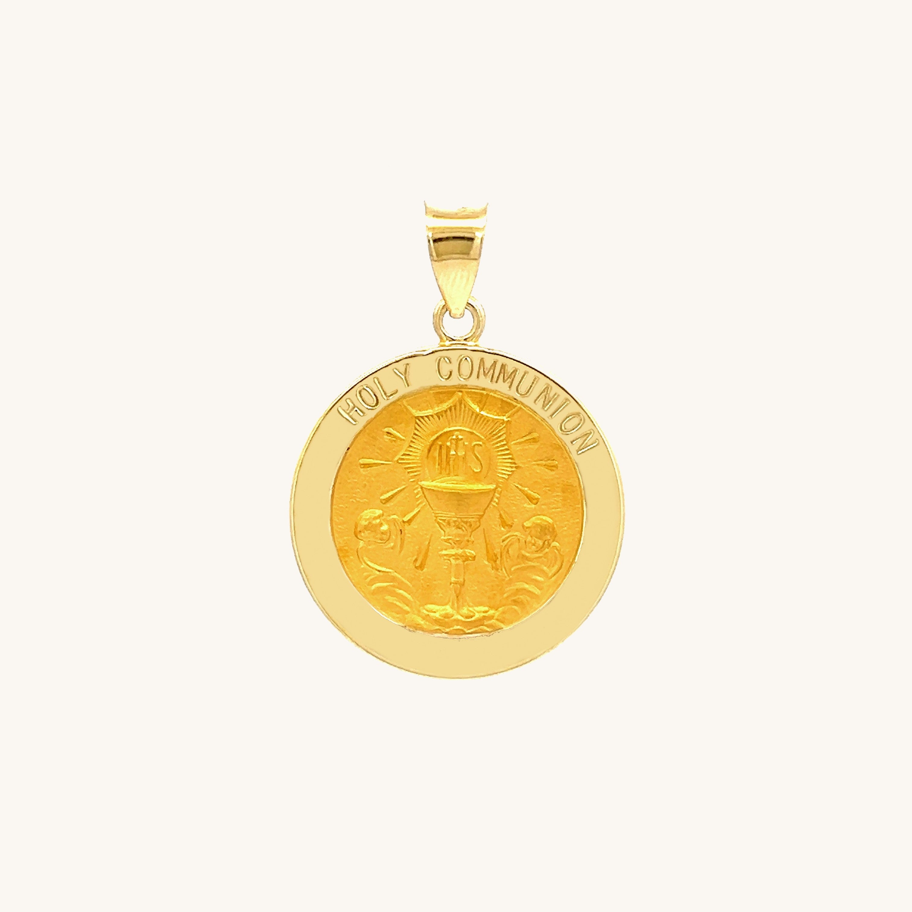 14K Yellow Gold Holy Communion Medal S