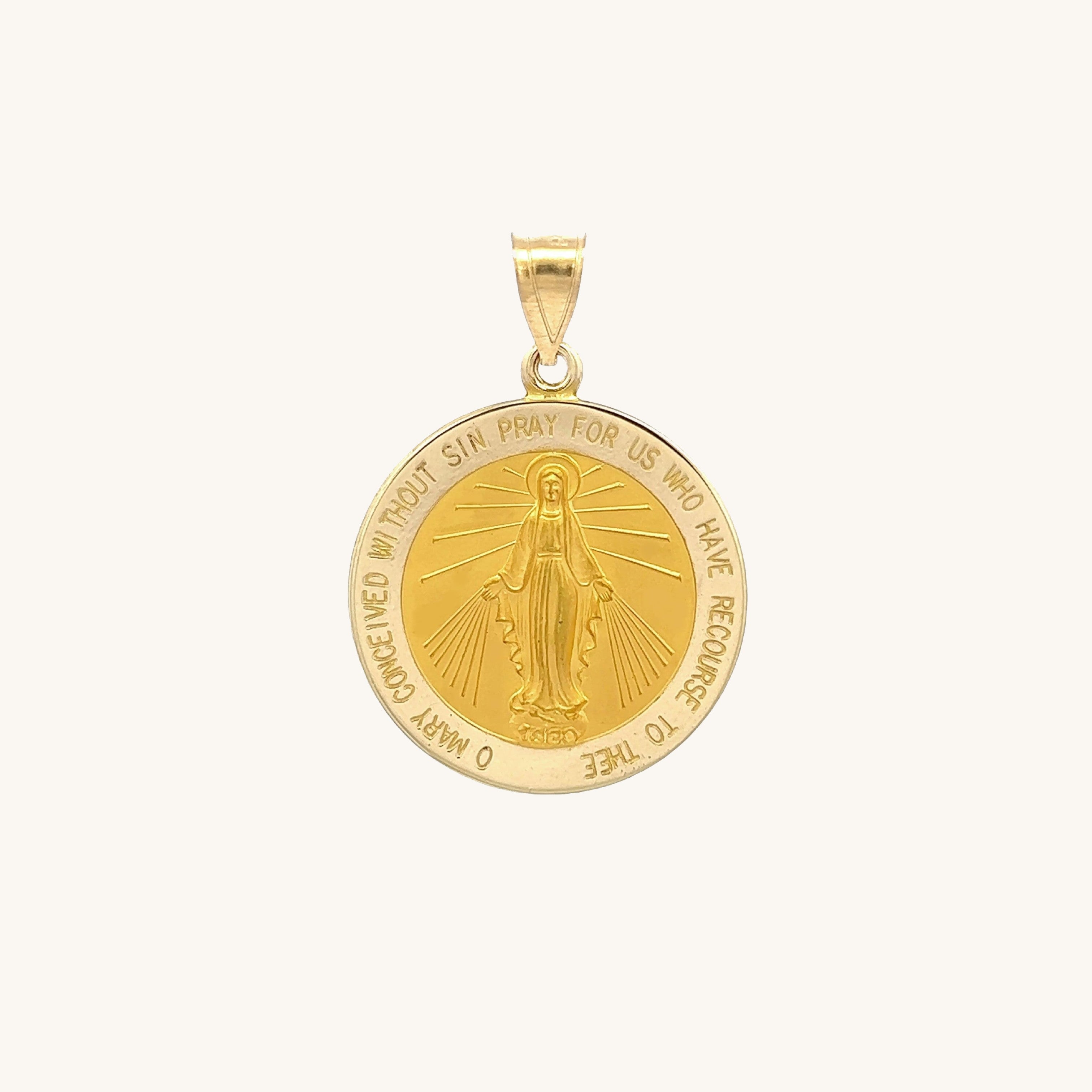 14K Yellow Gold Miraculous Medal S