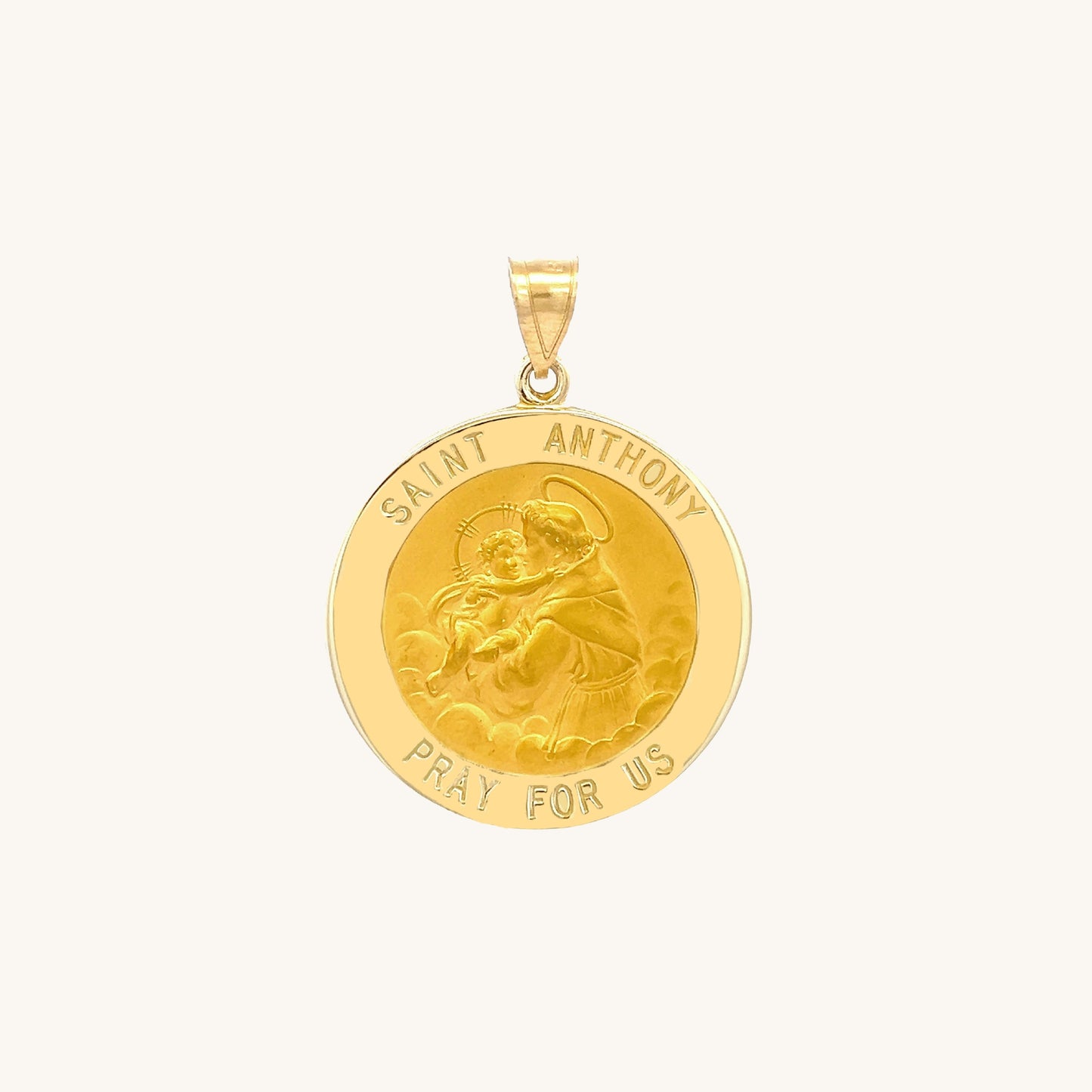 14K Yellow Gold Saint Anthony Medal S