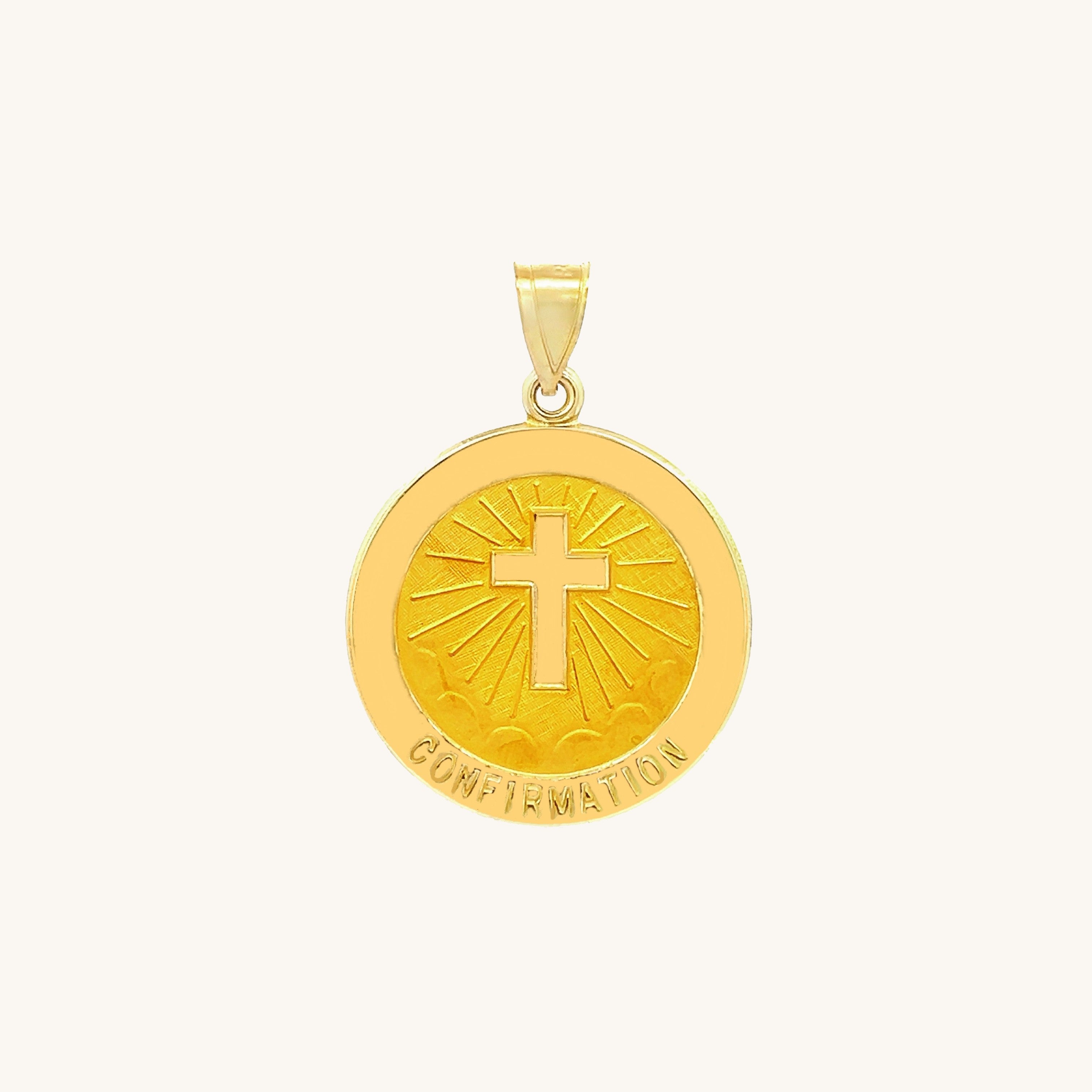 14K Yellow Gold Confirmation Medal S