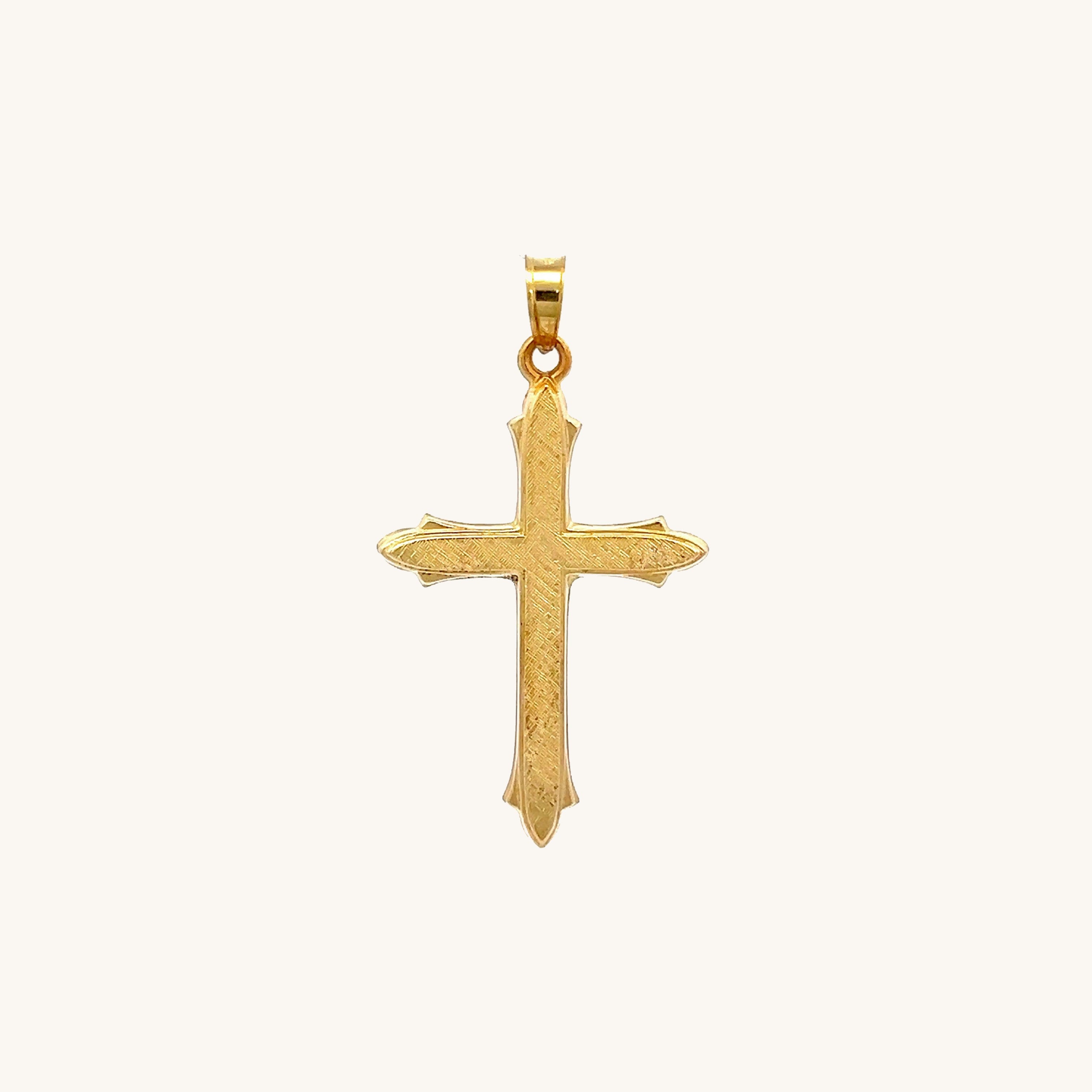 14K Yellow Gold Cross S