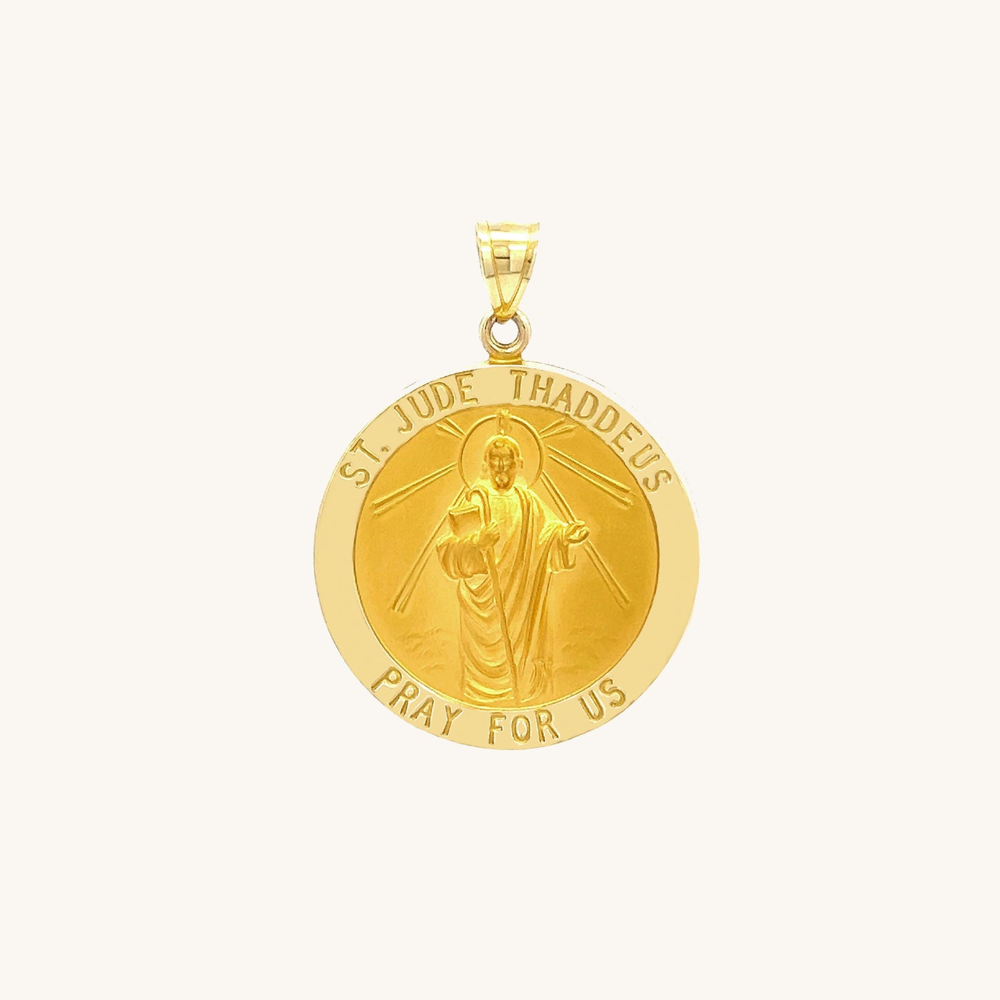 14K Yellow Gold Saint Jude Medal S
