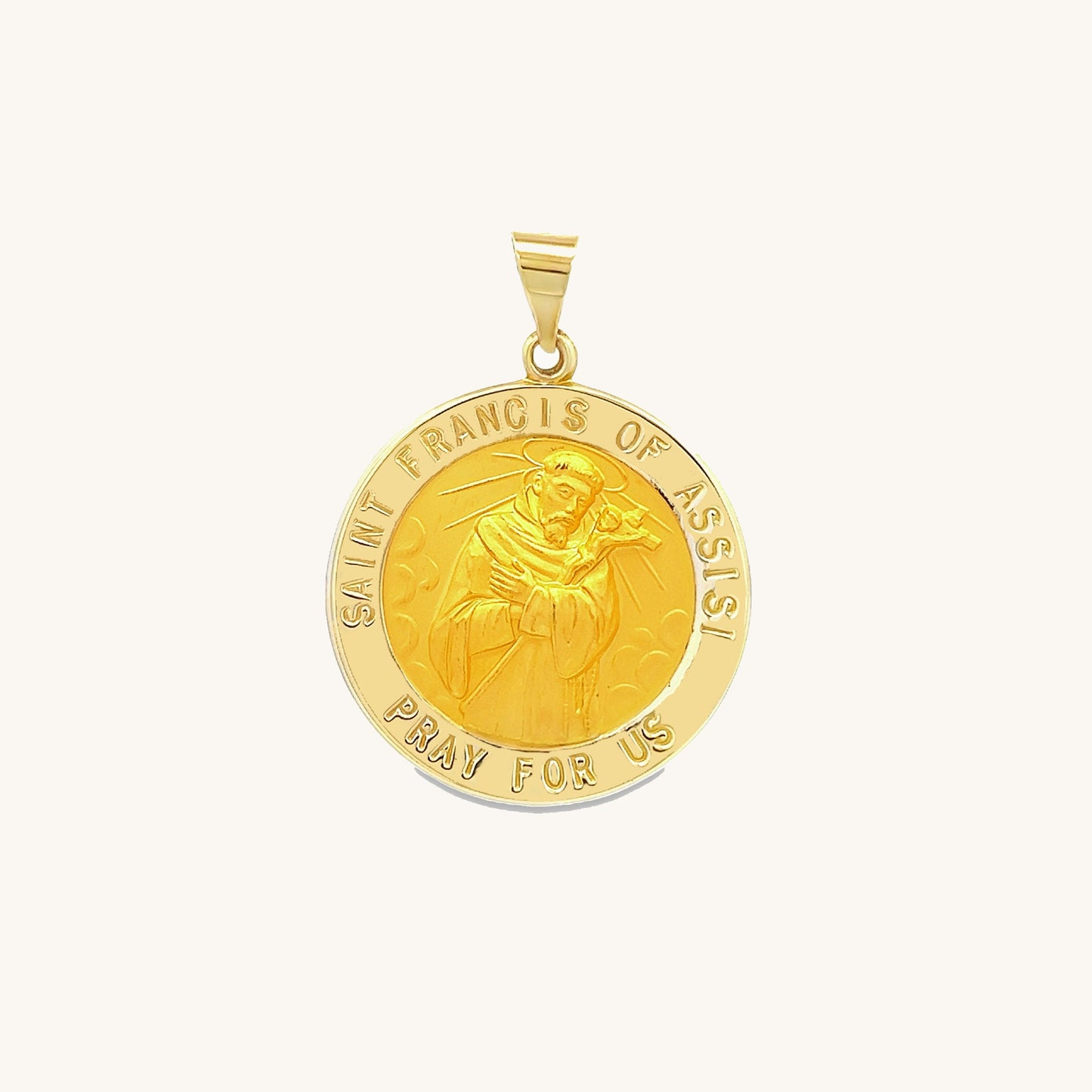 14K Yellow Gold Saint Francis of Assisi S