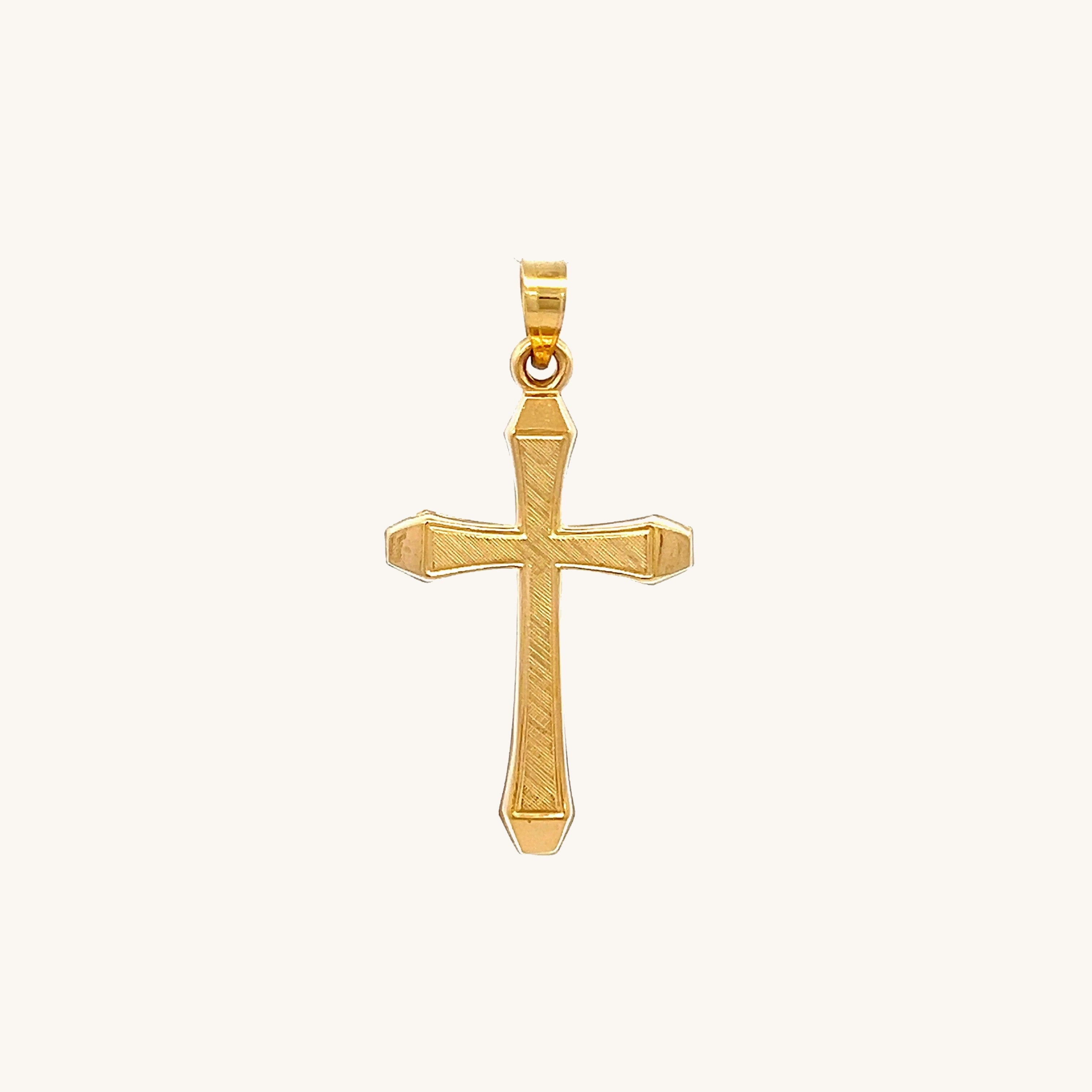 14K Yellow Gold Cross S