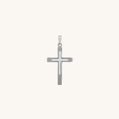 14K White Gold Cross XS