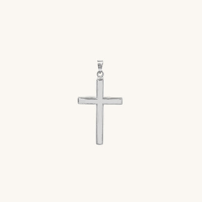 14K White Gold Cross XS