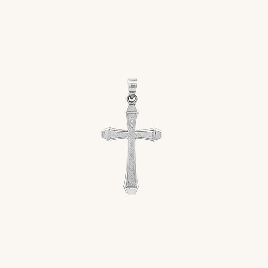 14K White Gold Cross XS