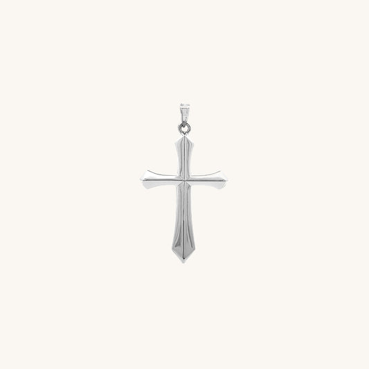 14K White Gold Cross XS