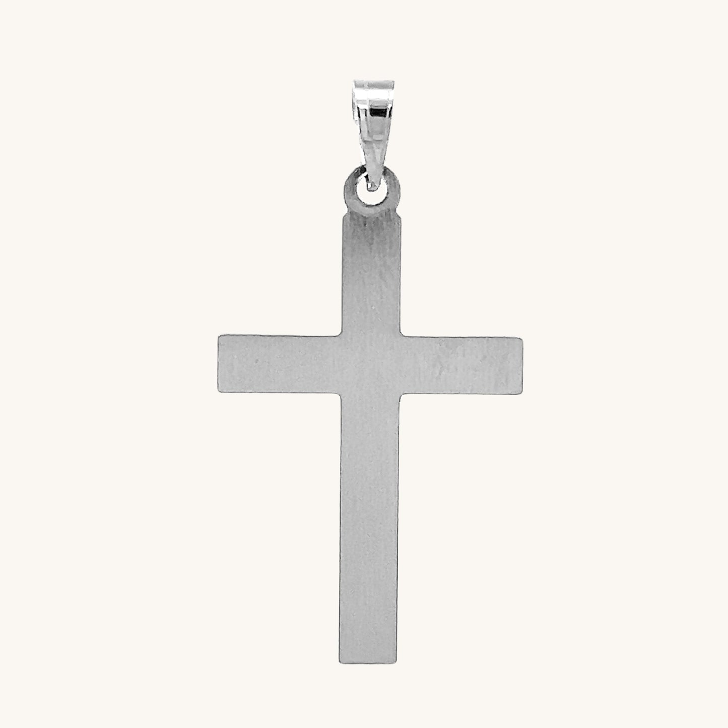 14K White Gold Cross L M S XS