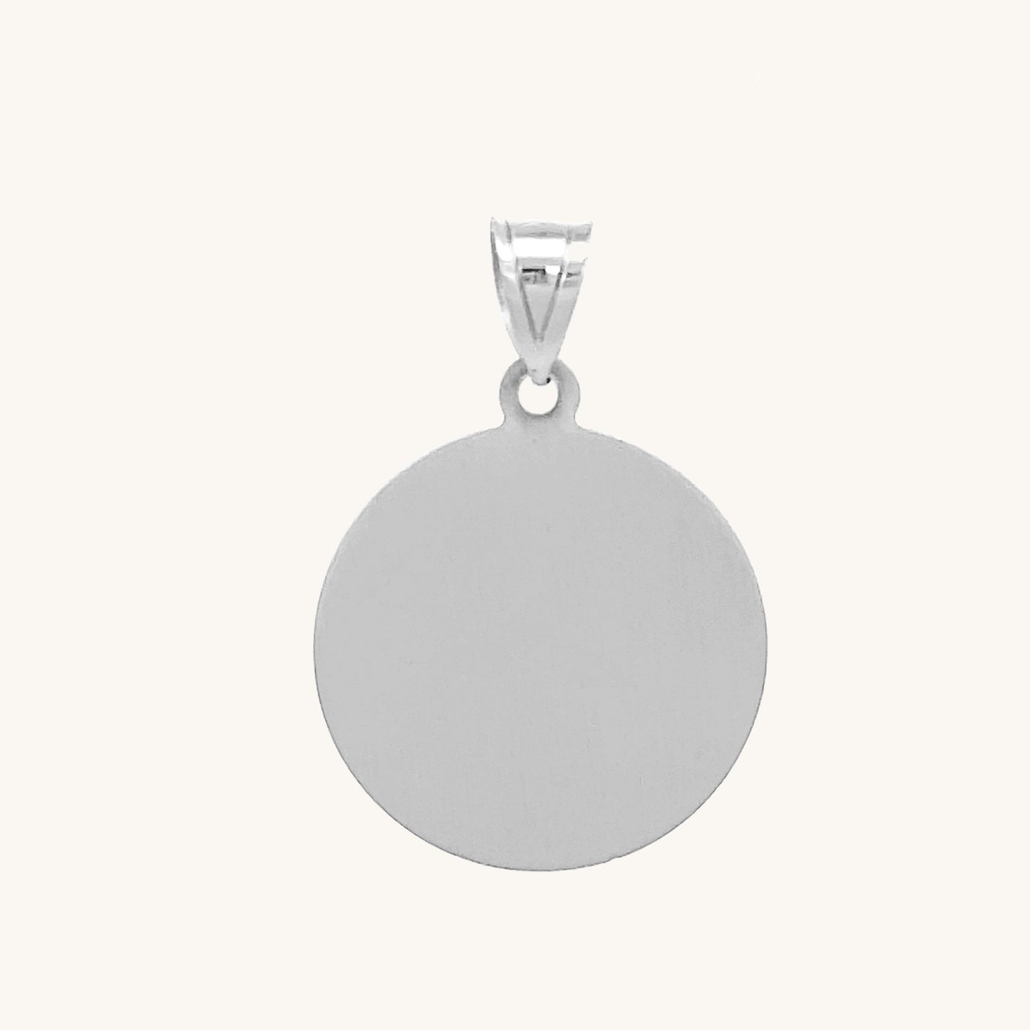 14K White Gold Confirmation Medal M S XS