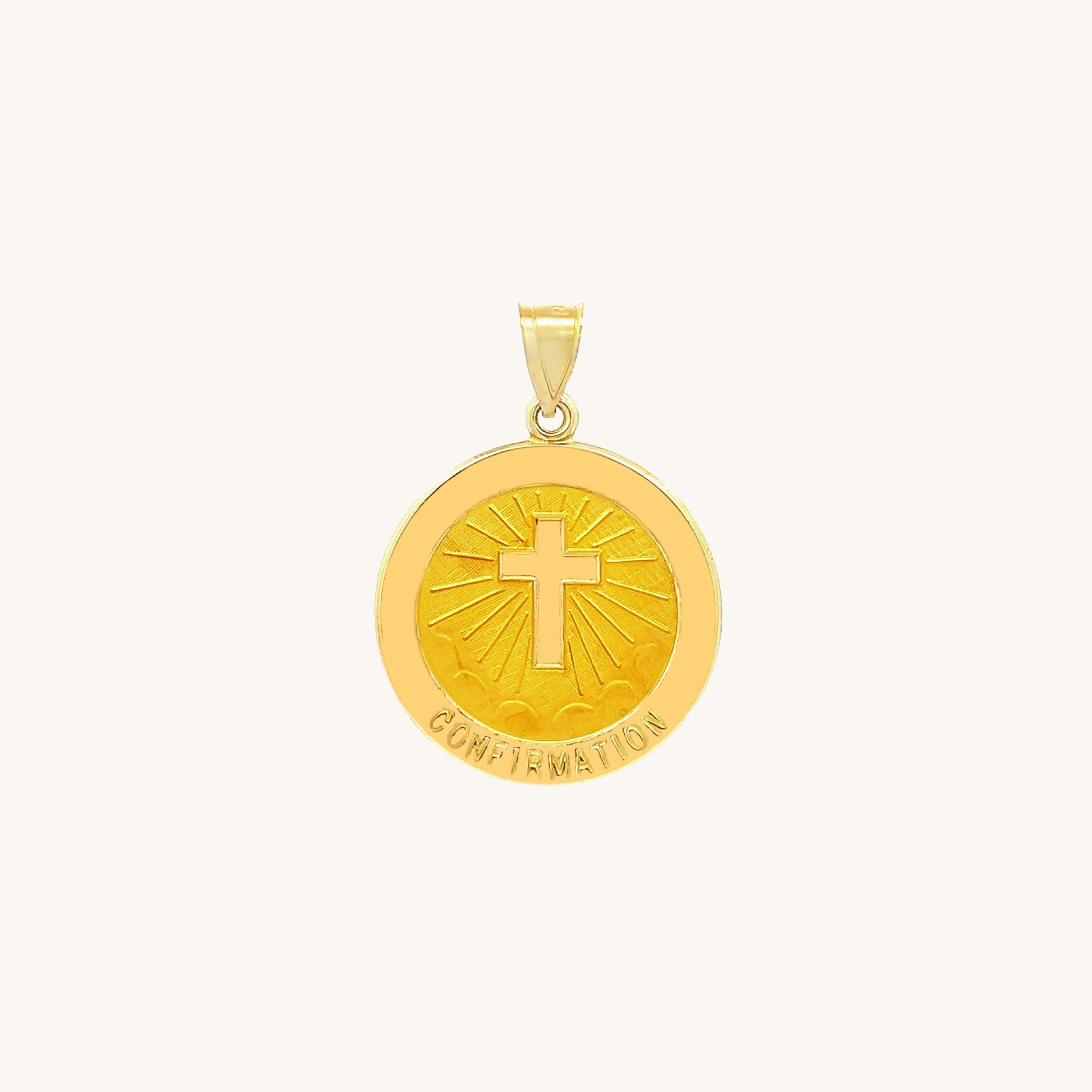 14K Yellow Gold Confirmation Medal XS