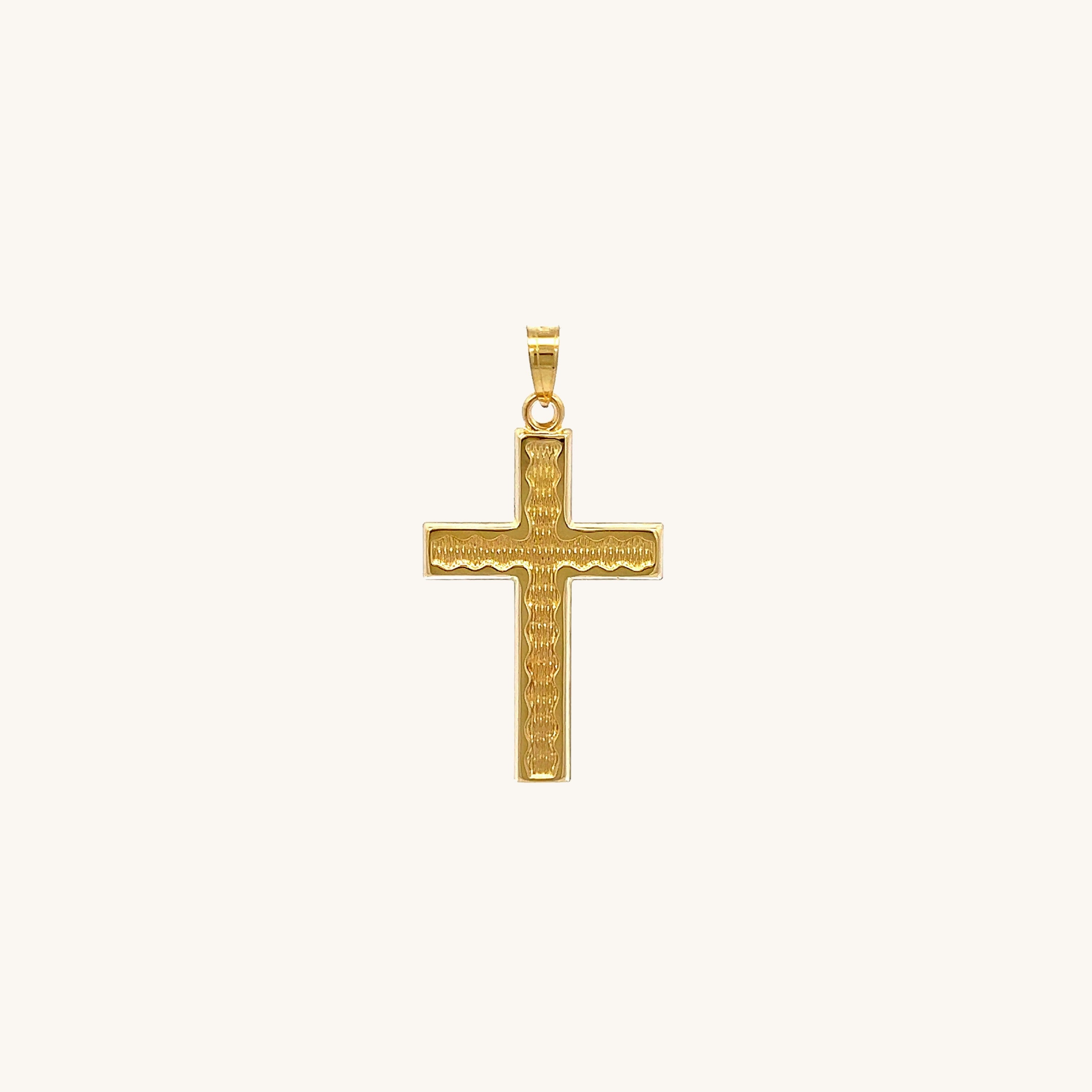 14K Yellow Gold Cross XS