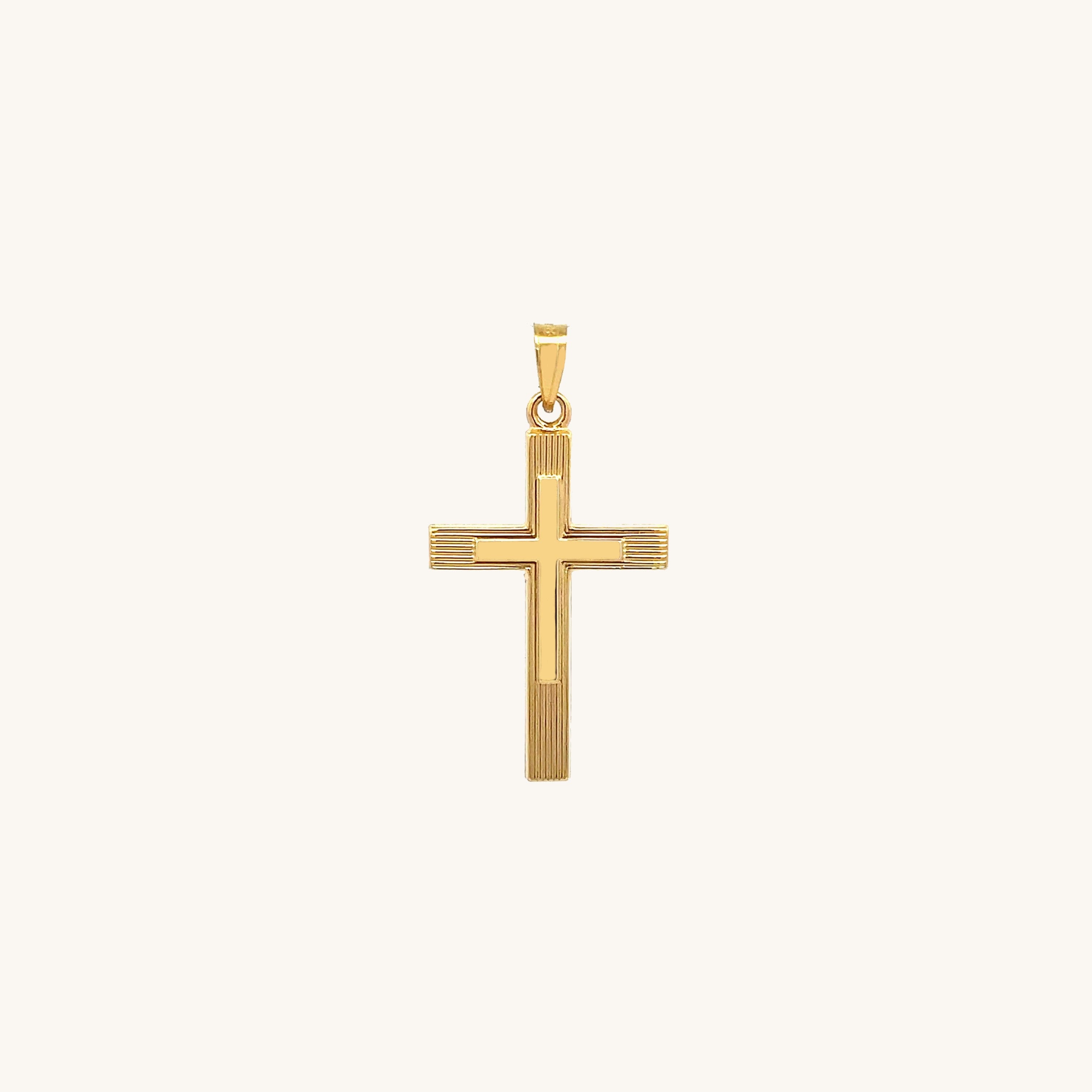 14K Yellow Gold Cross XS