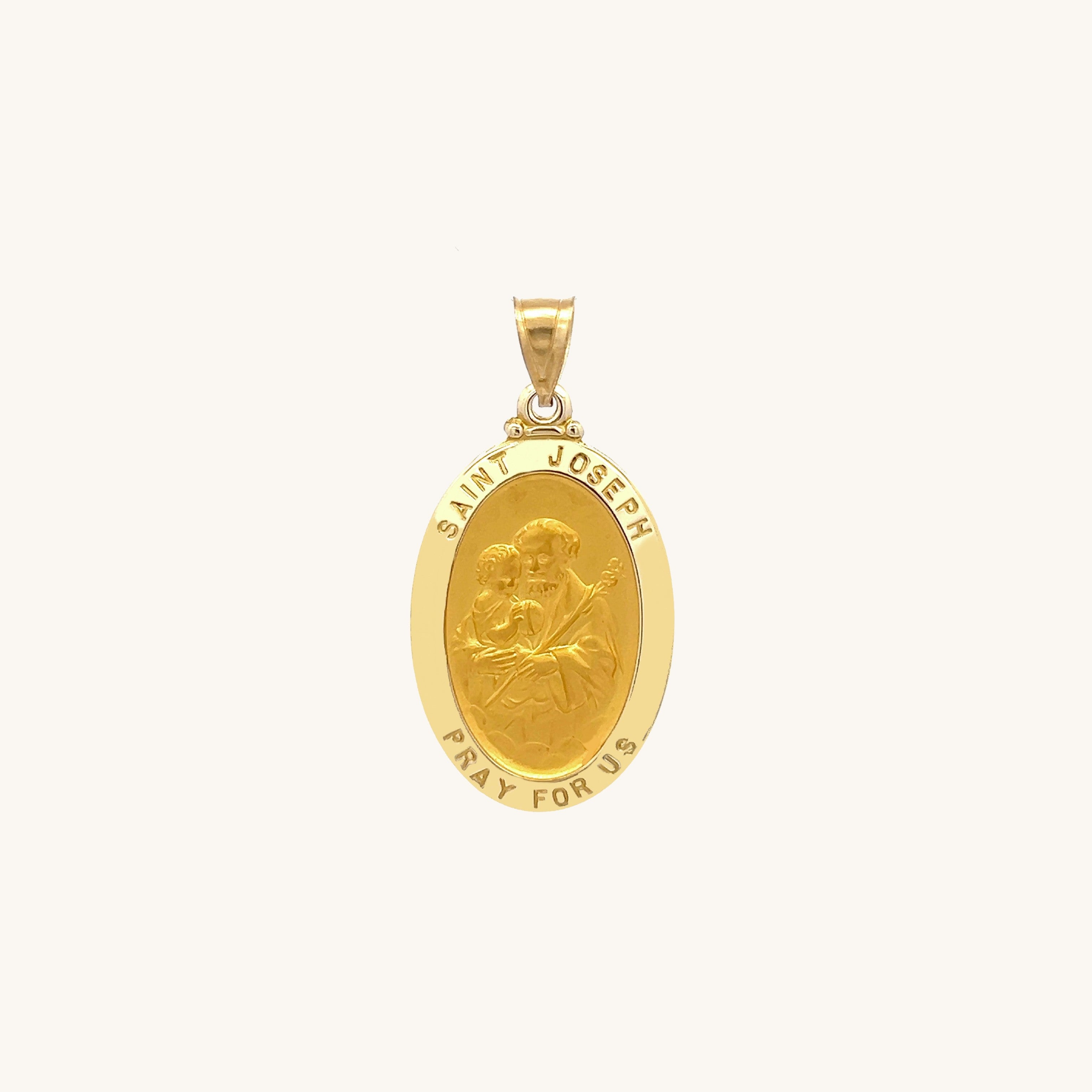 14K Yellow Gold Saint Joseph Medal XS