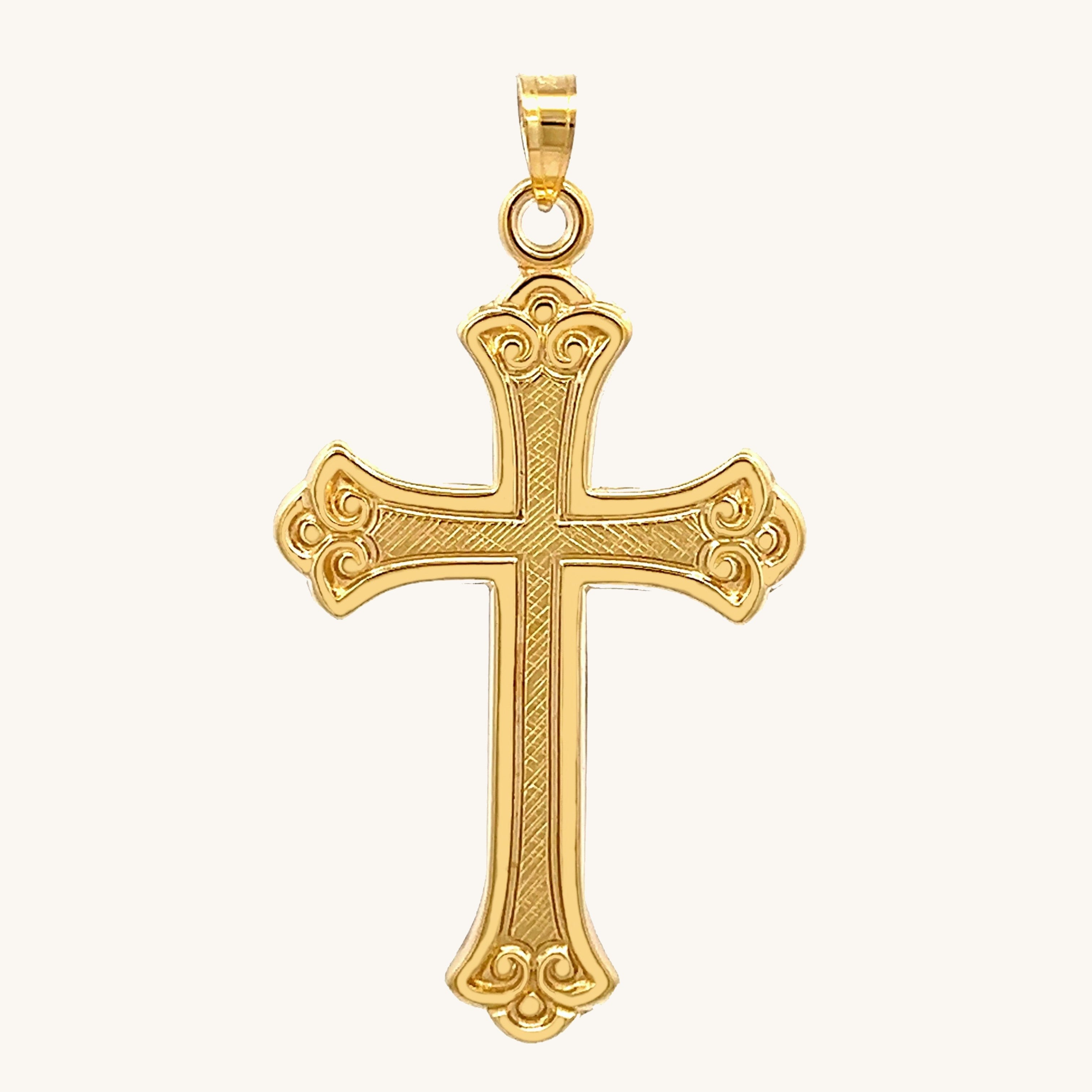 14K Yellow Gold Cross XXL