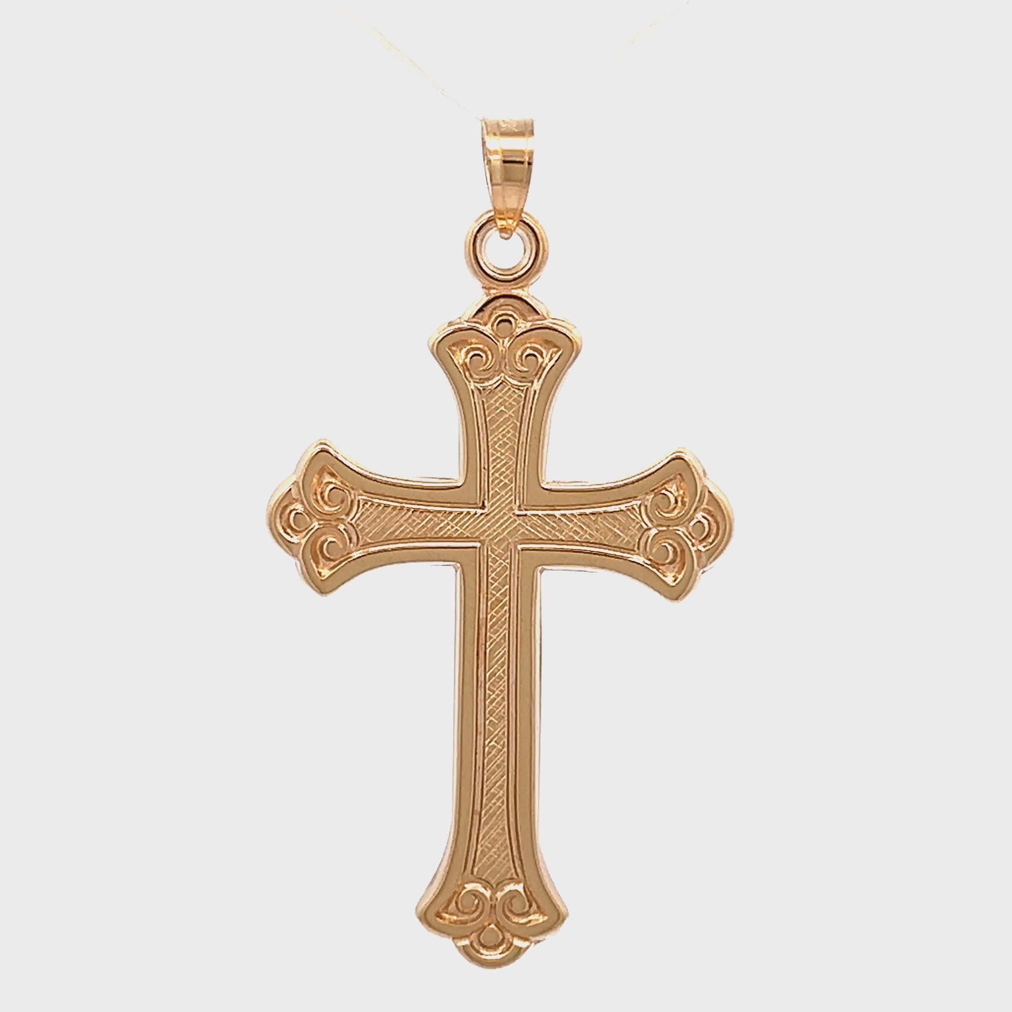 14K Yellow Gold Cross XXL XL M S