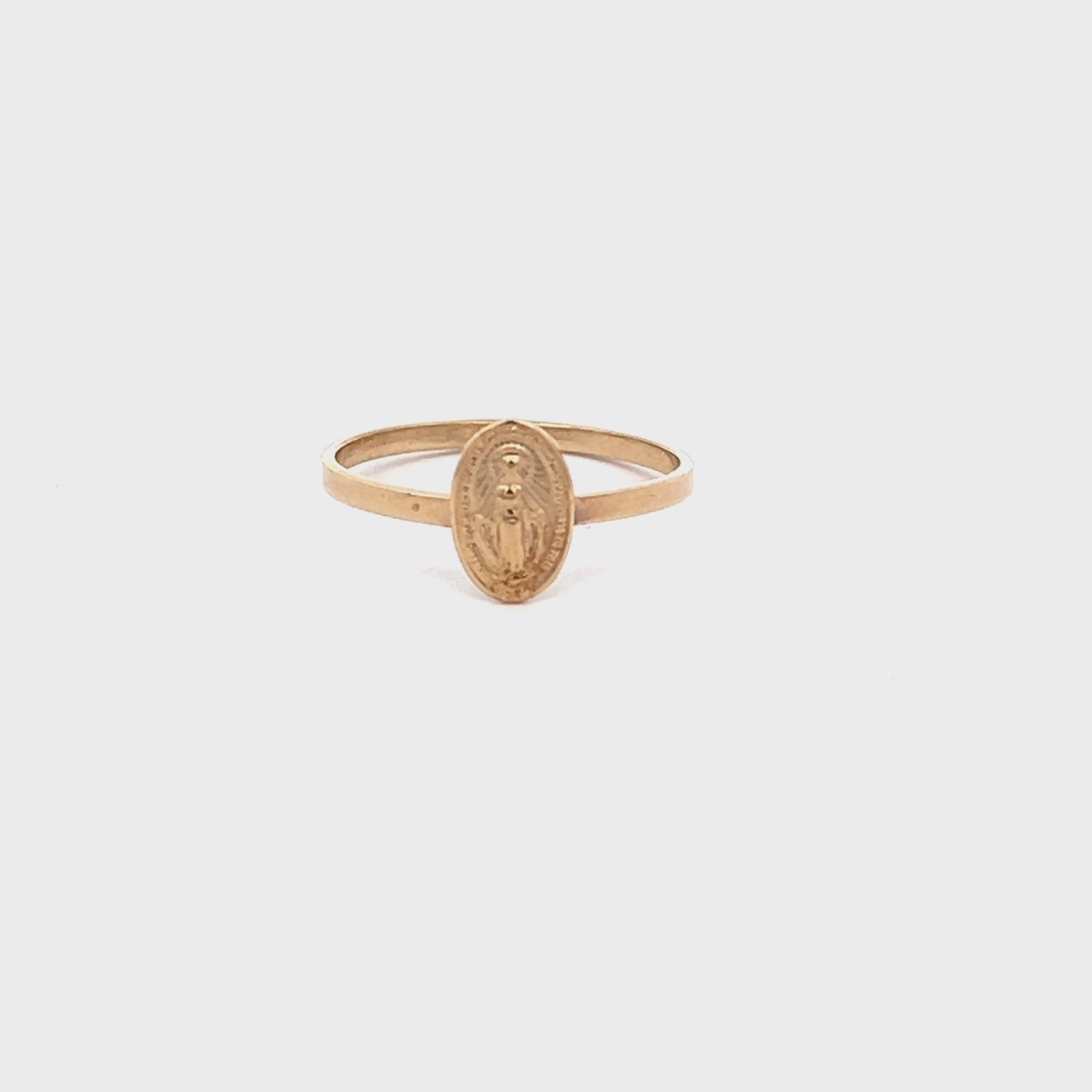 14K Yellow Gold Miraculous Ring 4 5 6 7 8