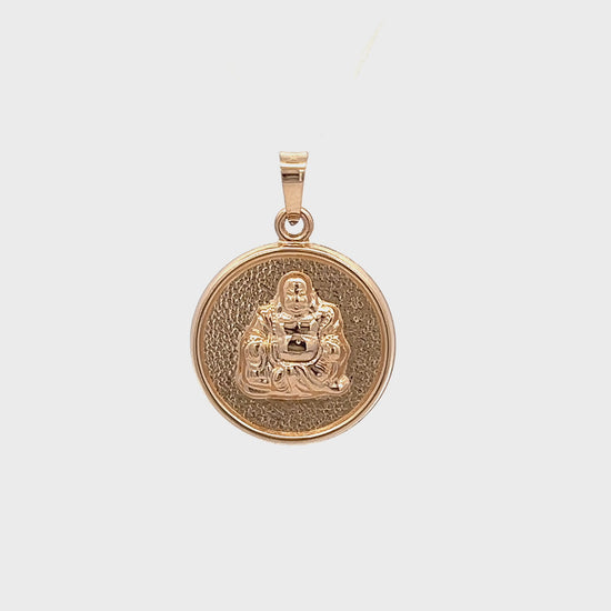 14K Yellow Gold Buddha Charm M