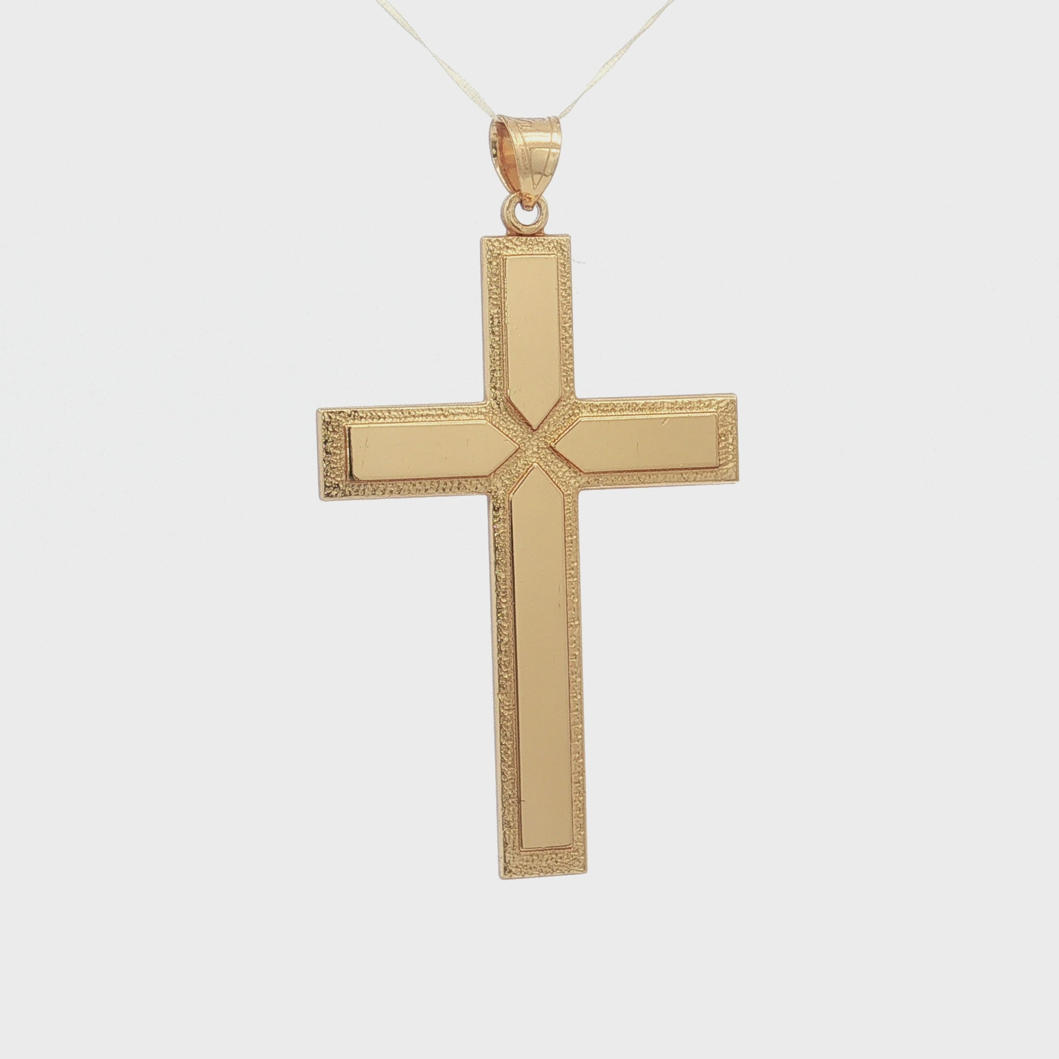 14K Double Bonded Gold-Filled XXL X Cross video