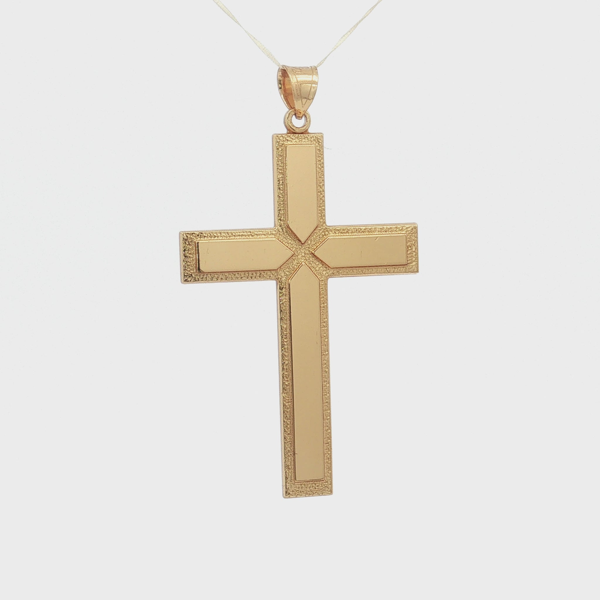 14K Double Bonded Gold-Filled XXL X Cross video
