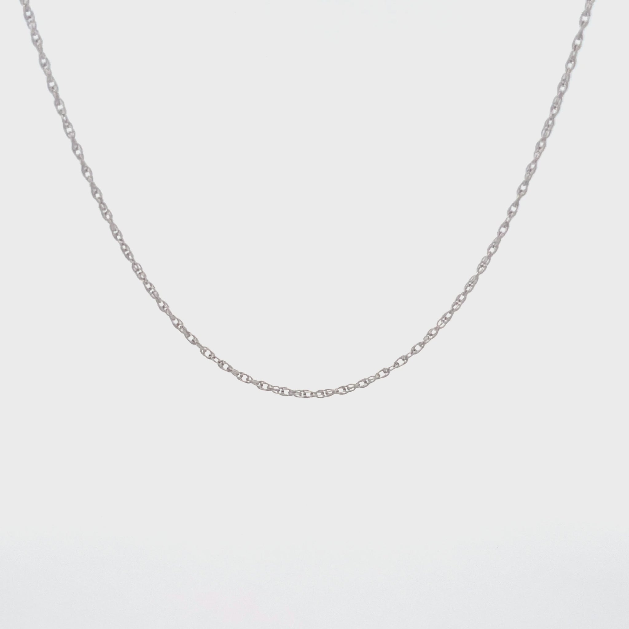 14K White Gold Chain