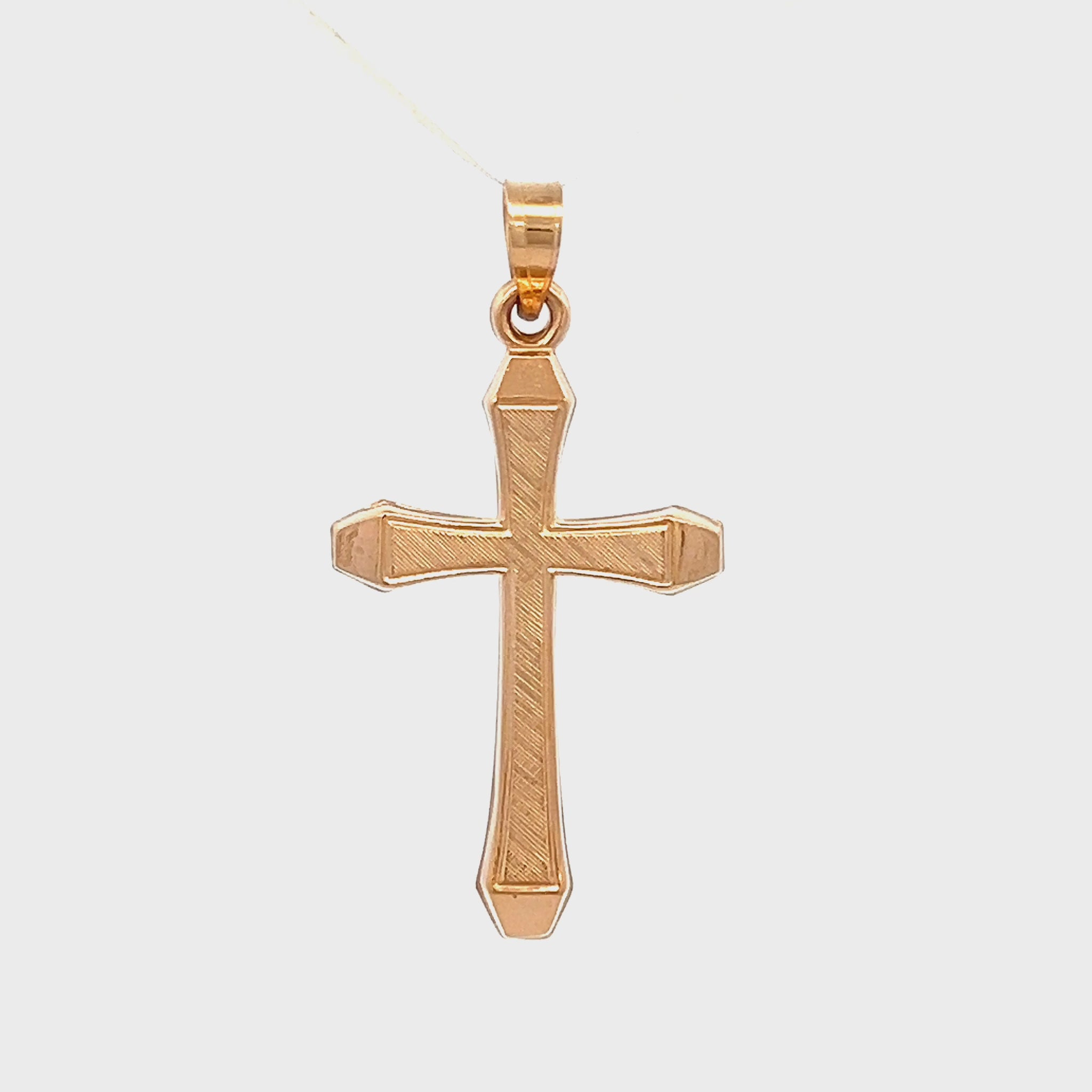 14K Yellow Gold Cross XS S M