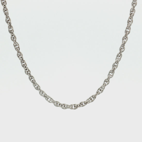 Solid 925 Sterling Silver 20" Rope Chain video