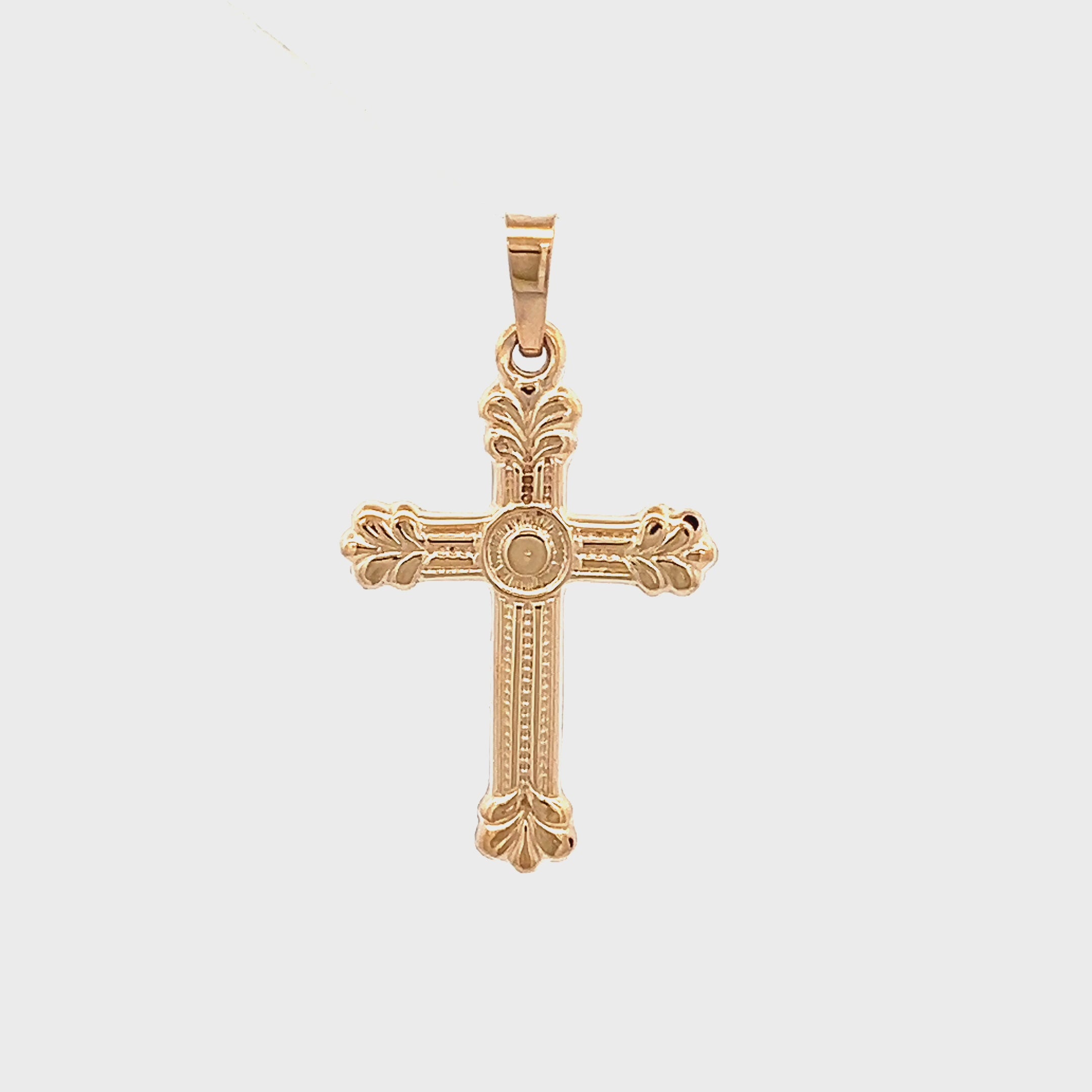 14K Yellow Gold S Cross