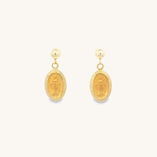 14K Yellow Gold S Miraculous Earrings