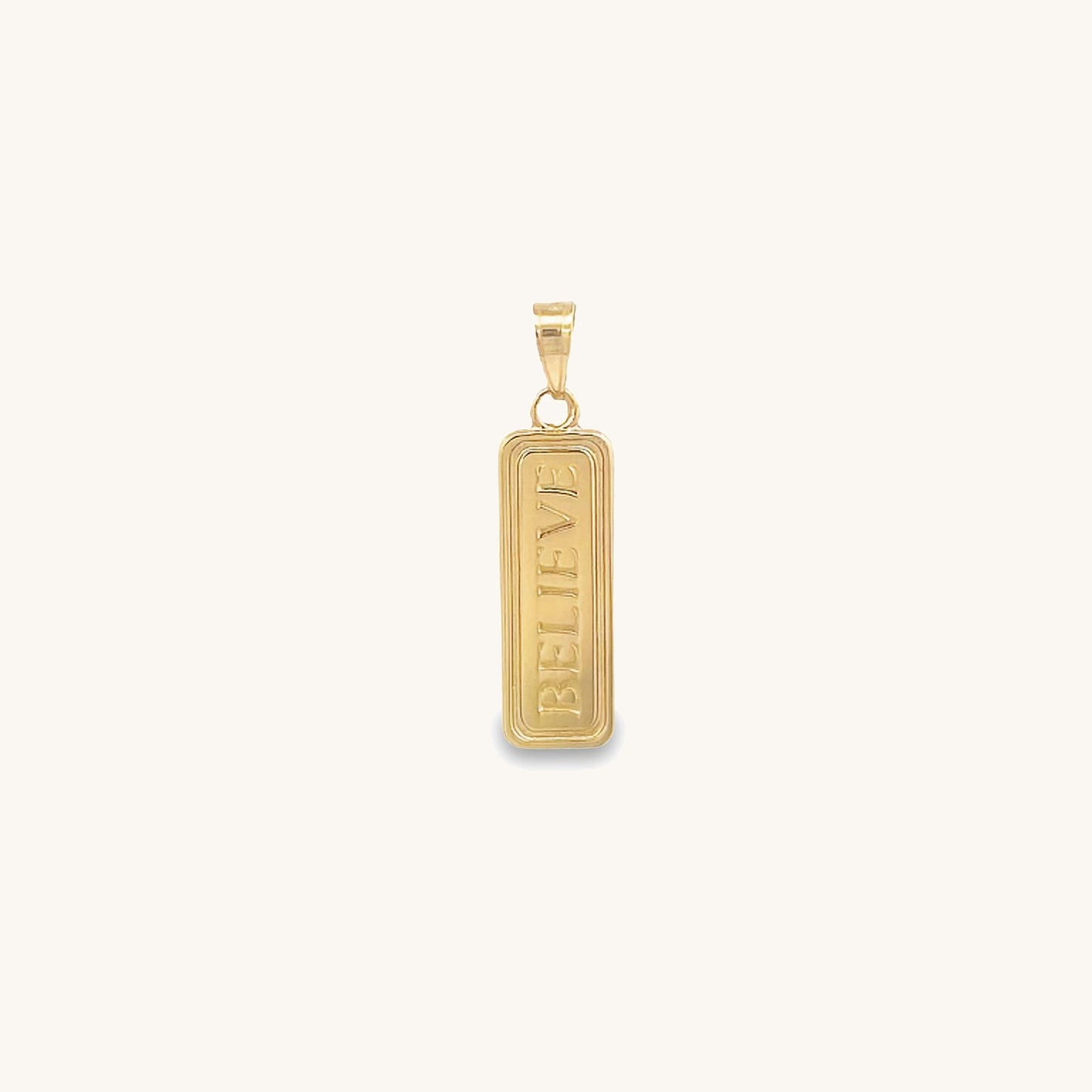 14K Yellow Gold XS Believe Charm